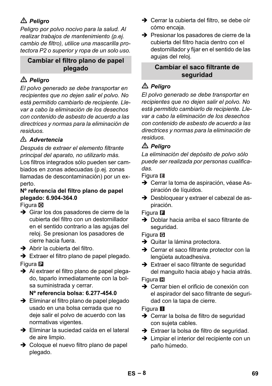 Karcher NT 75-1 Tact Me Te H User Manual | Page 69 / 308