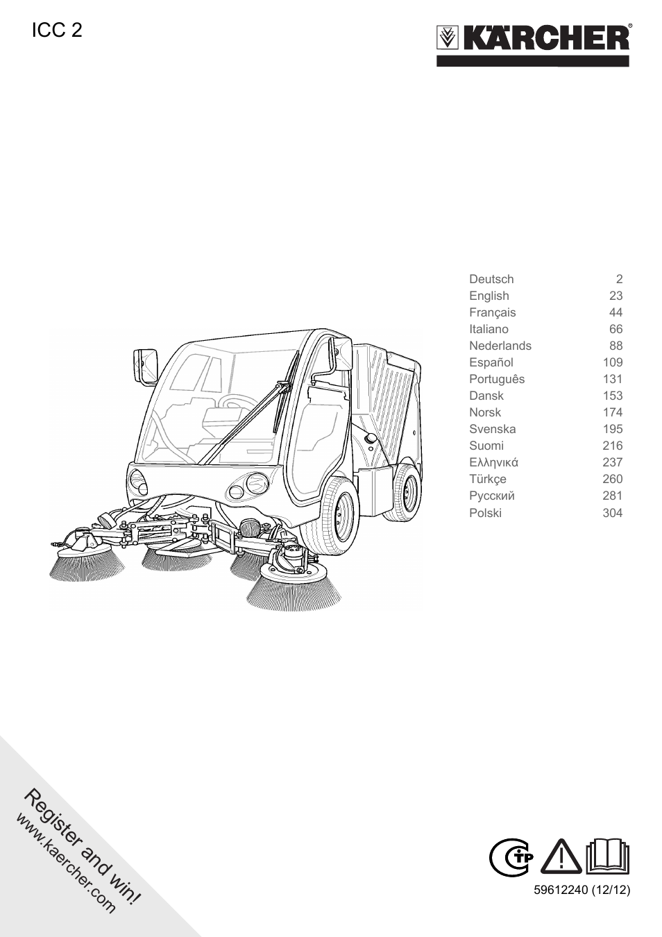 Karcher ICC 2 D ECO 2SB STAGE IIIa User Manual | 328 pages