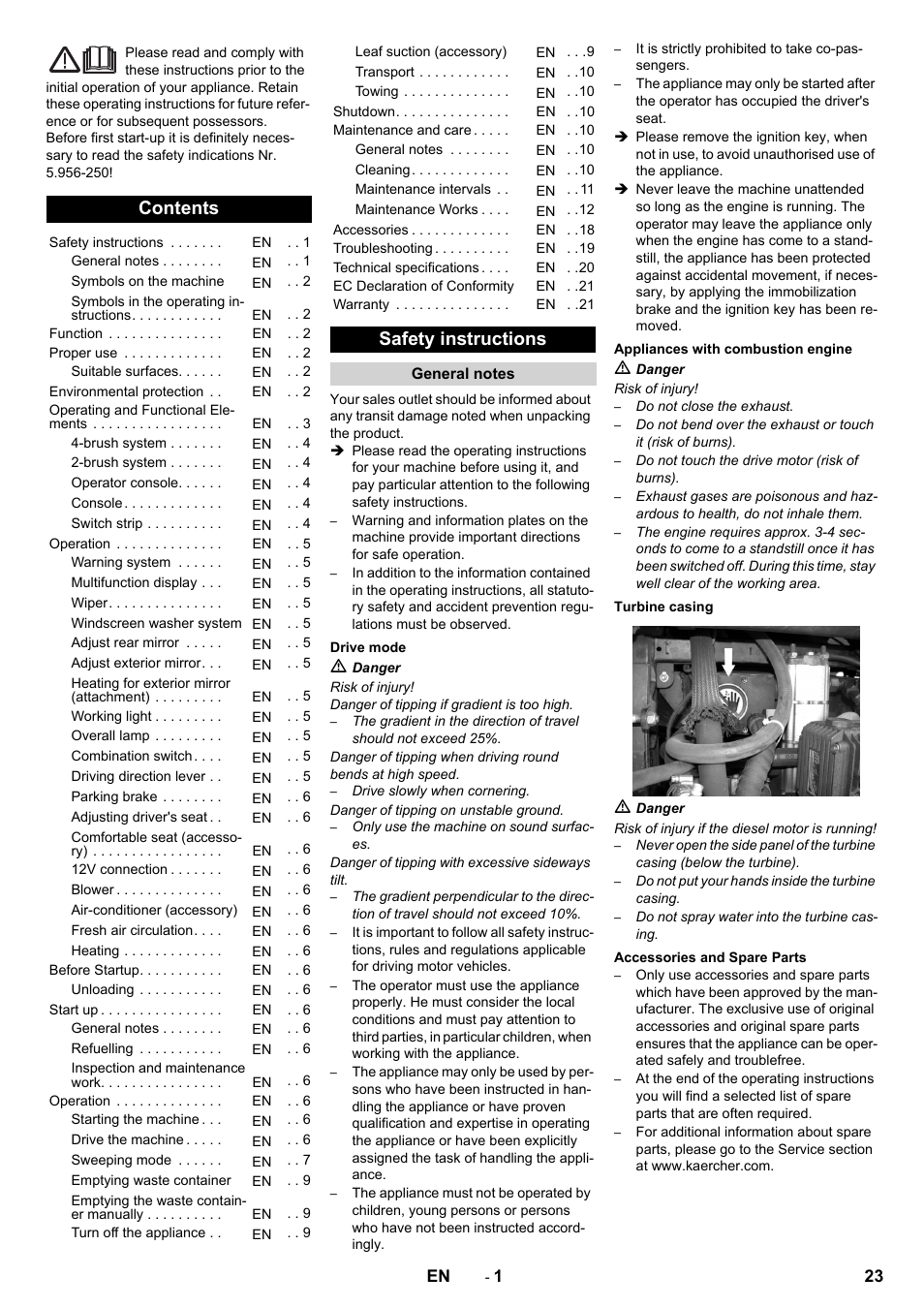 Karcher ICC 2 D ECO 2SB STAGE IIIa User Manual | Page 23 / 328