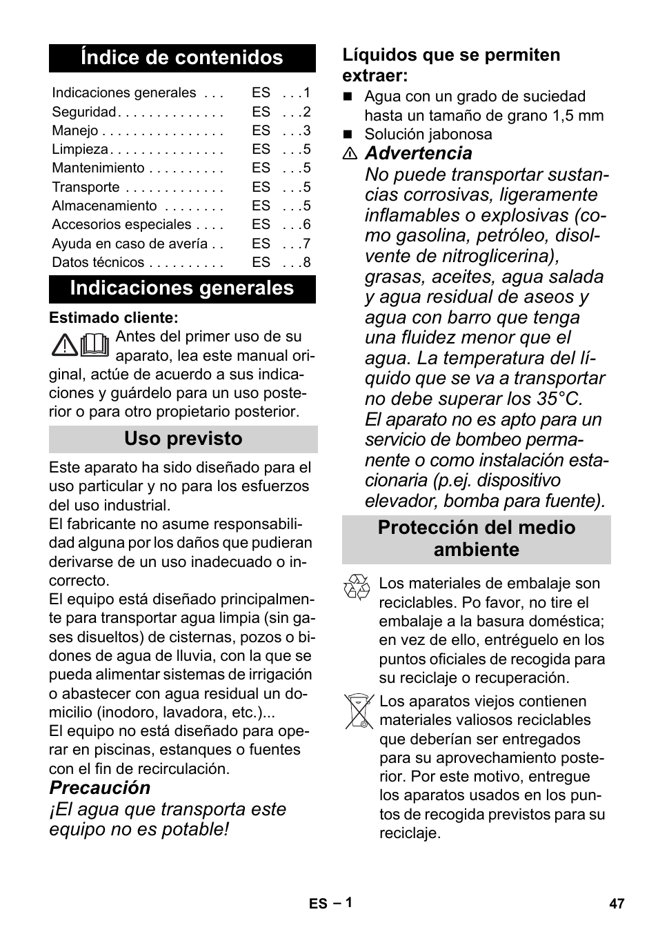 Karcher BP 2 Cistern User Manual | Page 47 / 82