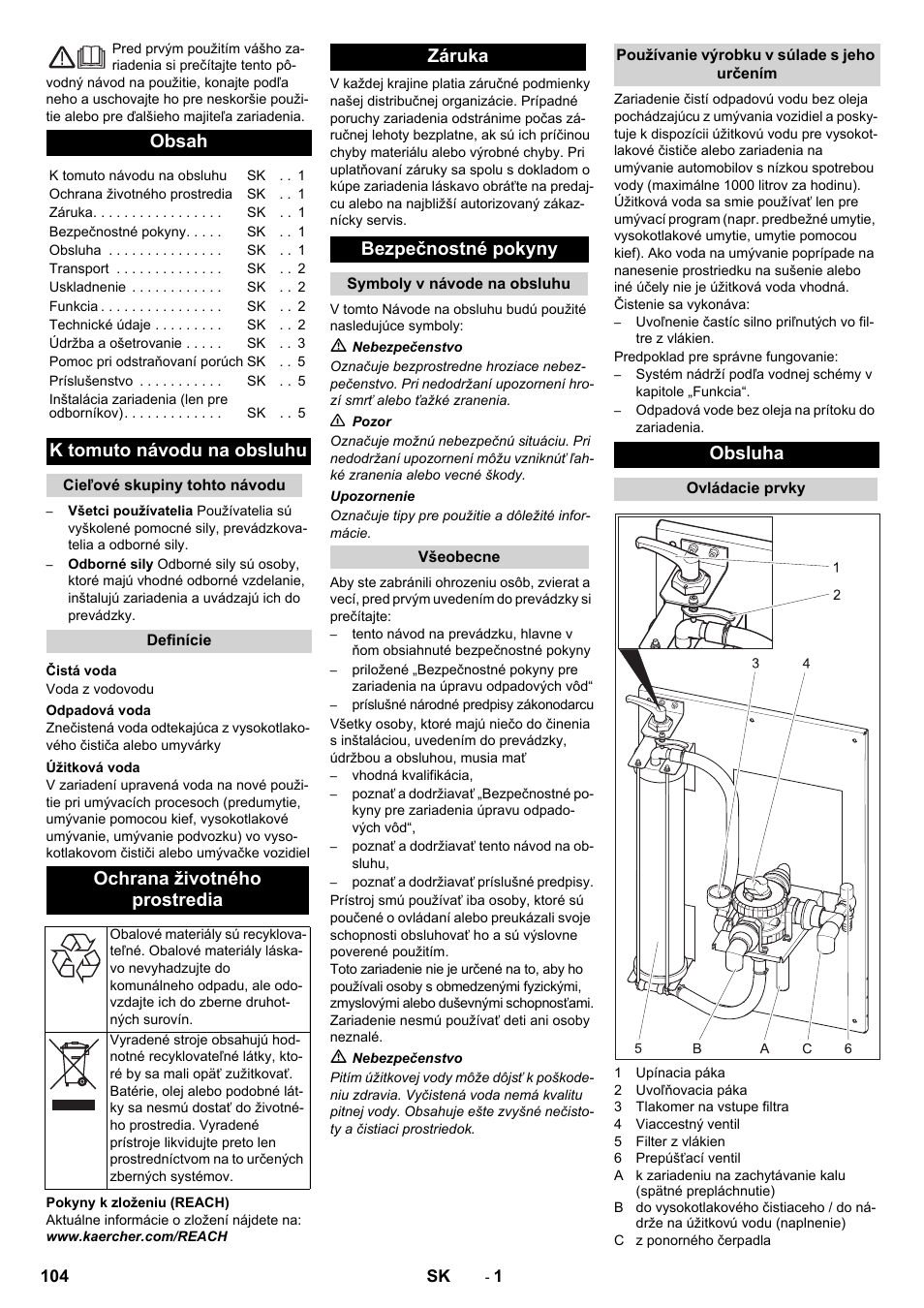 Karcher WRP 1000 ECO User Manual | Page 104 / 148