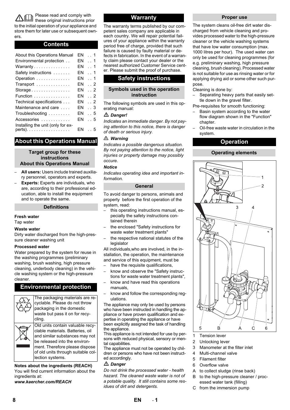 Karcher WRP 1000 ECO User Manual | Page 8 / 148