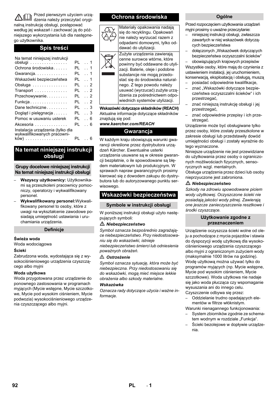 Karcher WRP 1000 ECO User Manual | Page 92 / 148