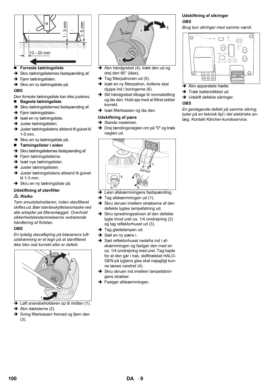Karcher KMR 1250 BAT User Manual | Page 100 / 196