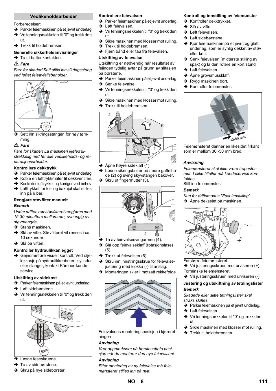 Karcher KMR 1250 BAT User Manual | Page 111 / 196