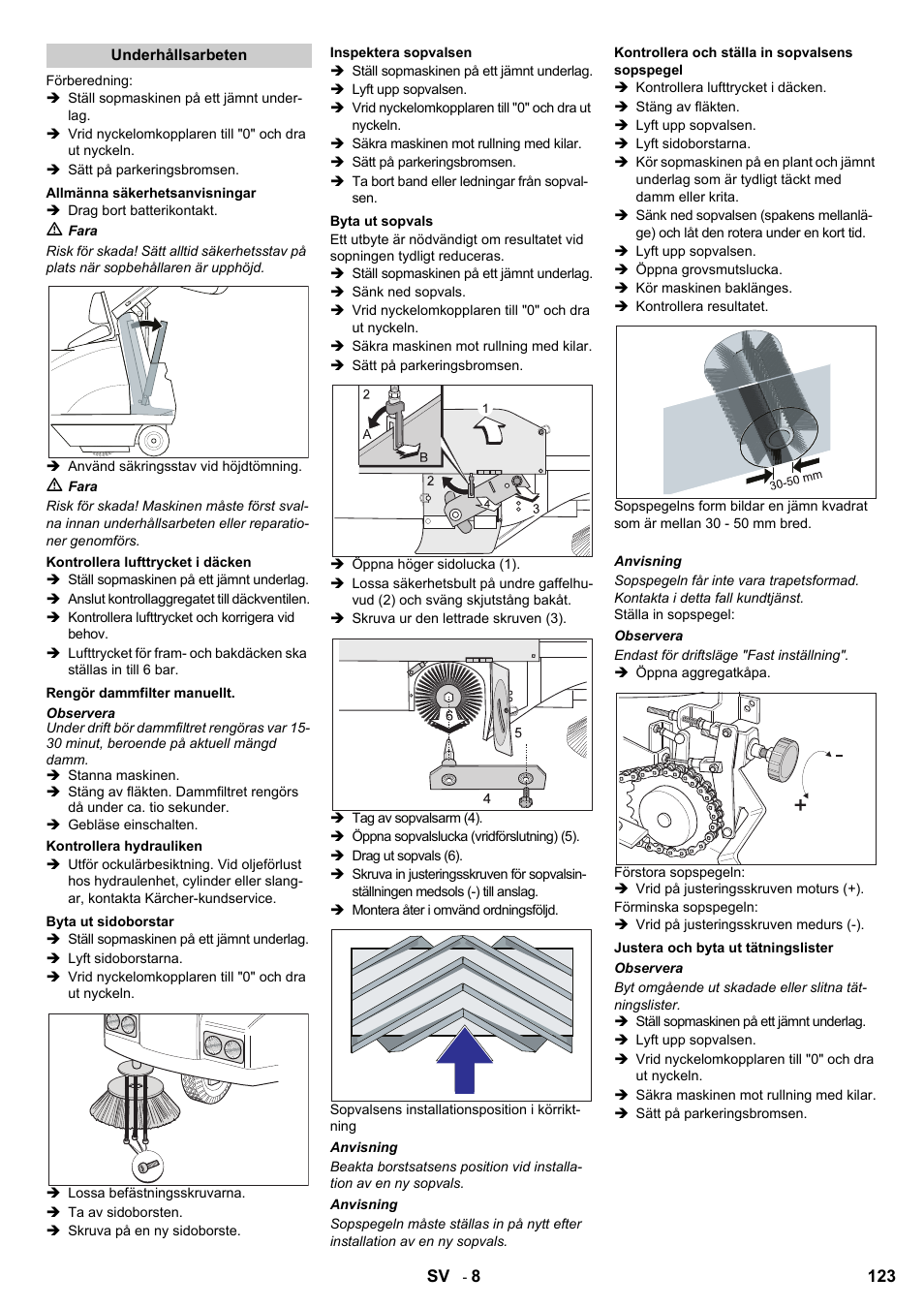 Karcher KMR 1250 BAT User Manual | Page 123 / 196