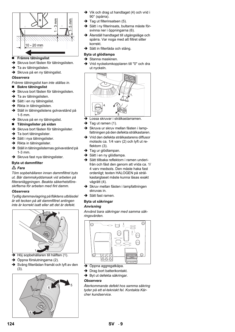 Karcher KMR 1250 BAT User Manual | Page 124 / 196