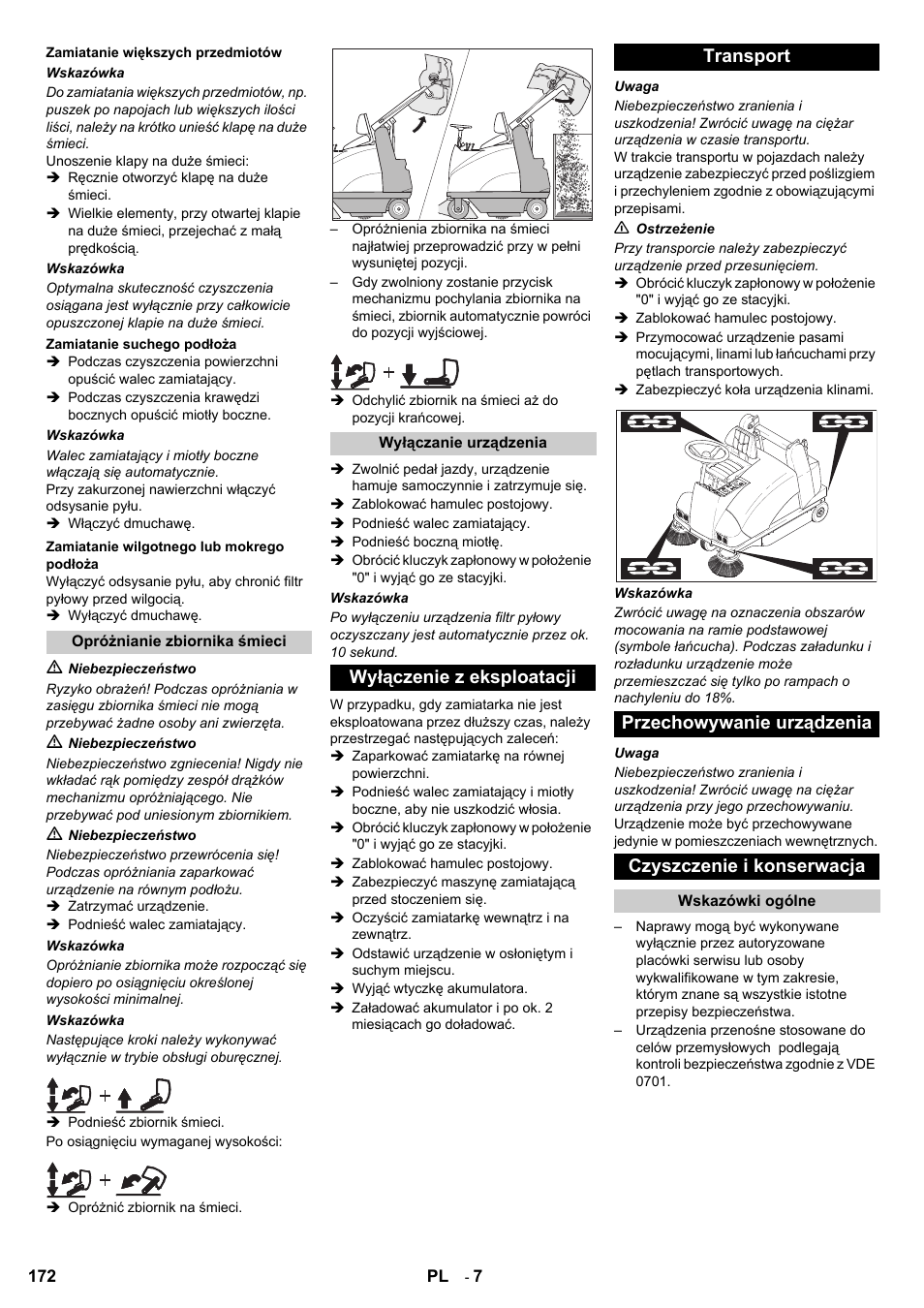 Karcher KMR 1250 BAT User Manual | Page 172 / 196