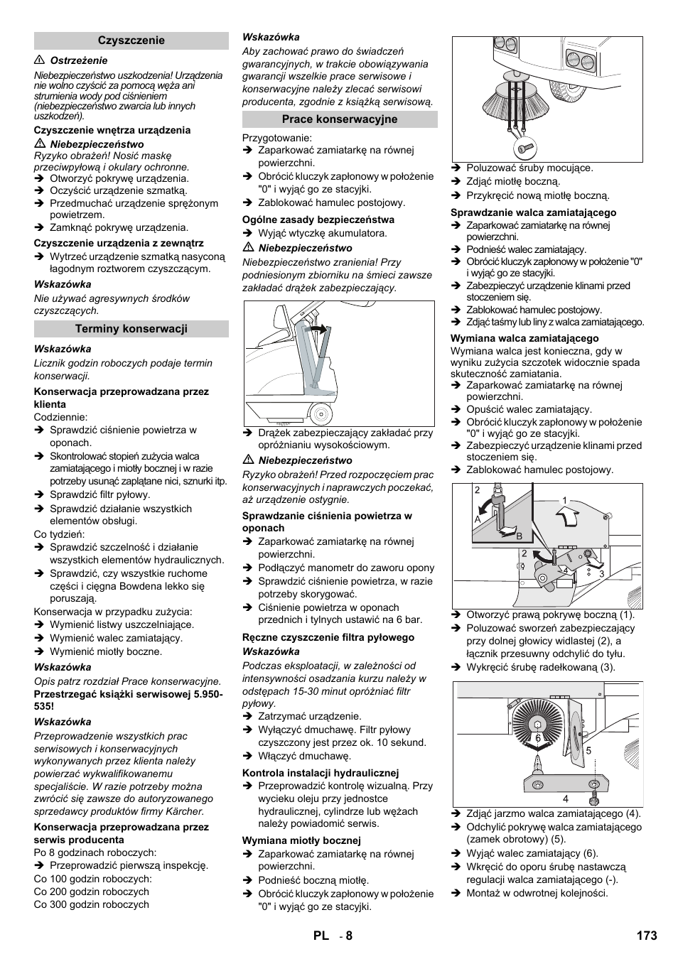 Karcher KMR 1250 BAT User Manual | Page 173 / 196