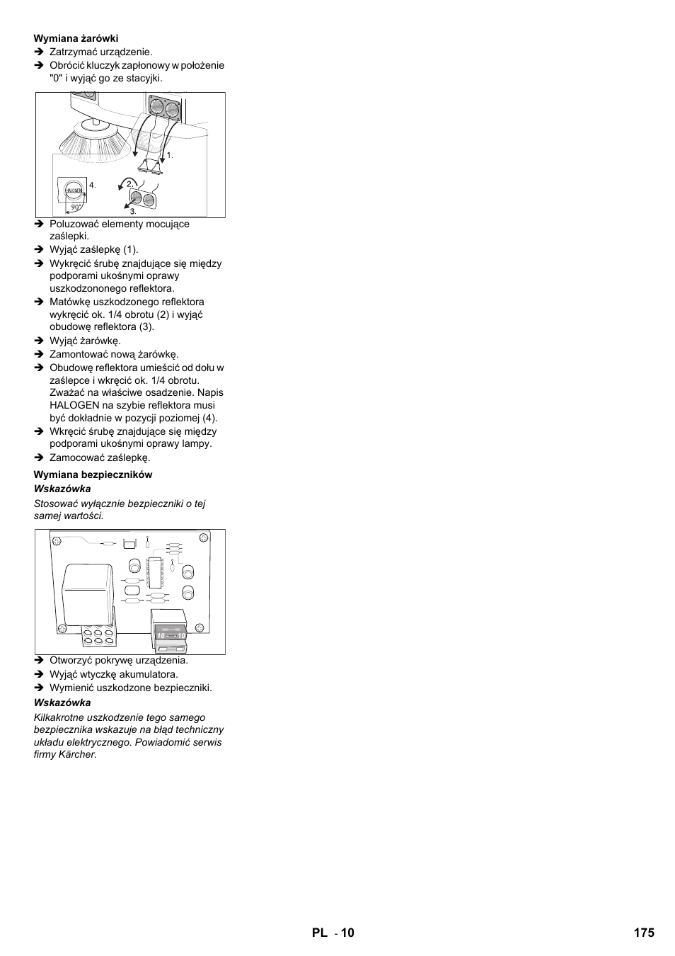 Karcher KMR 1250 BAT User Manual | Page 175 / 196