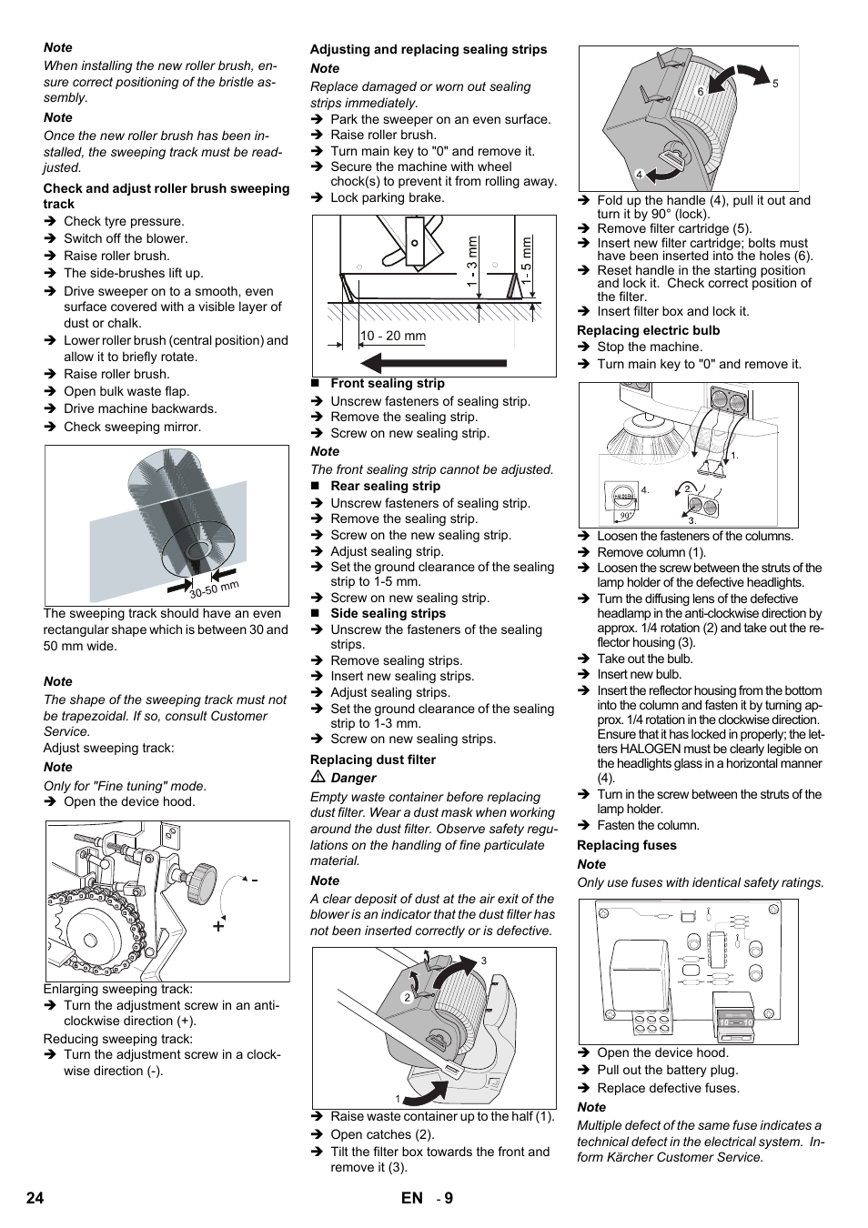 Karcher KMR 1250 BAT User Manual | Page 24 / 196