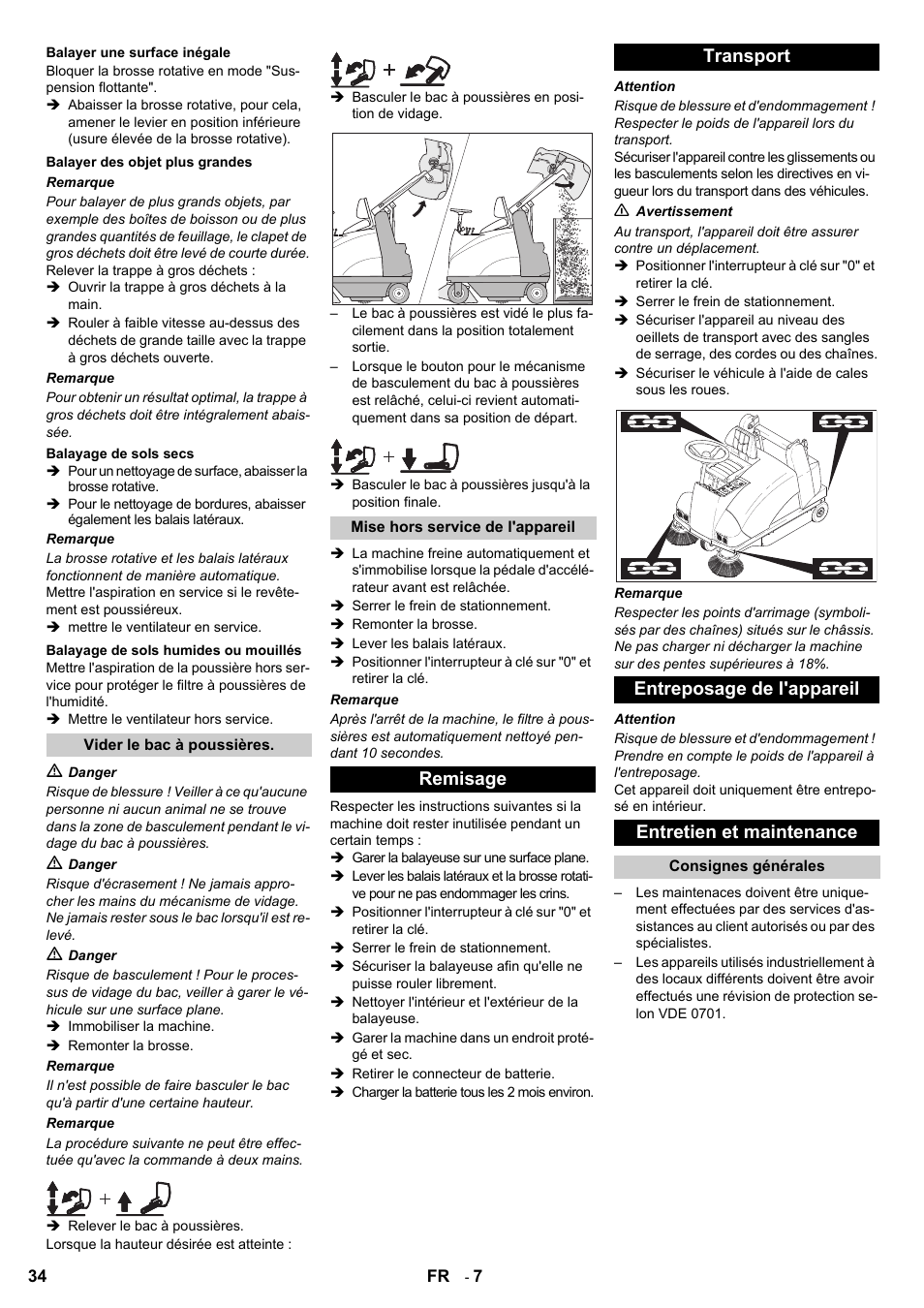 Karcher KMR 1250 BAT User Manual | Page 34 / 196