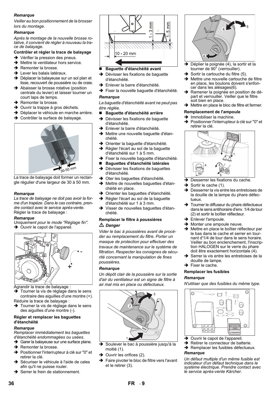 Karcher KMR 1250 BAT User Manual | Page 36 / 196