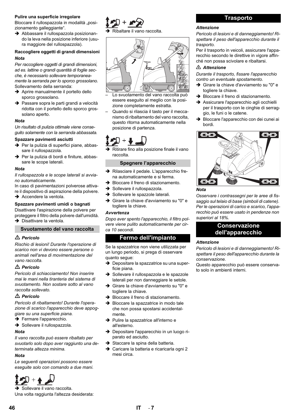 Karcher KMR 1250 BAT User Manual | Page 46 / 196
