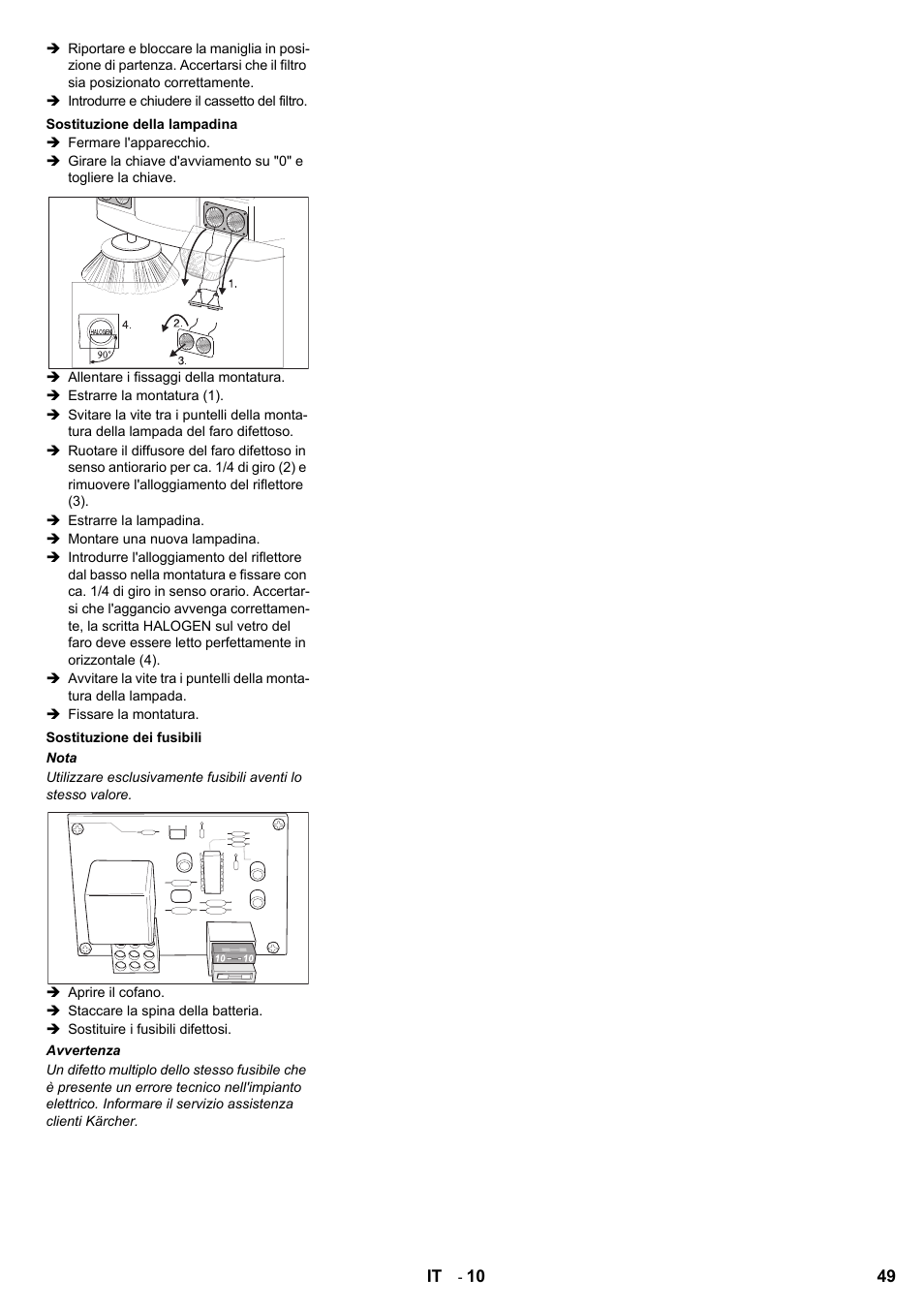 Karcher KMR 1250 BAT User Manual | Page 49 / 196