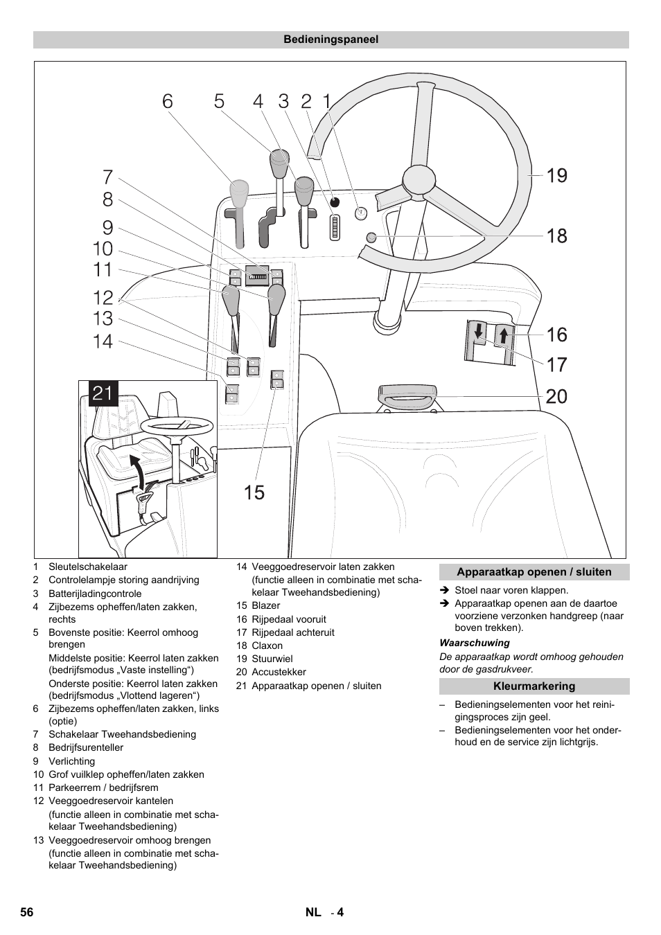 Karcher KMR 1250 BAT User Manual | Page 56 / 196