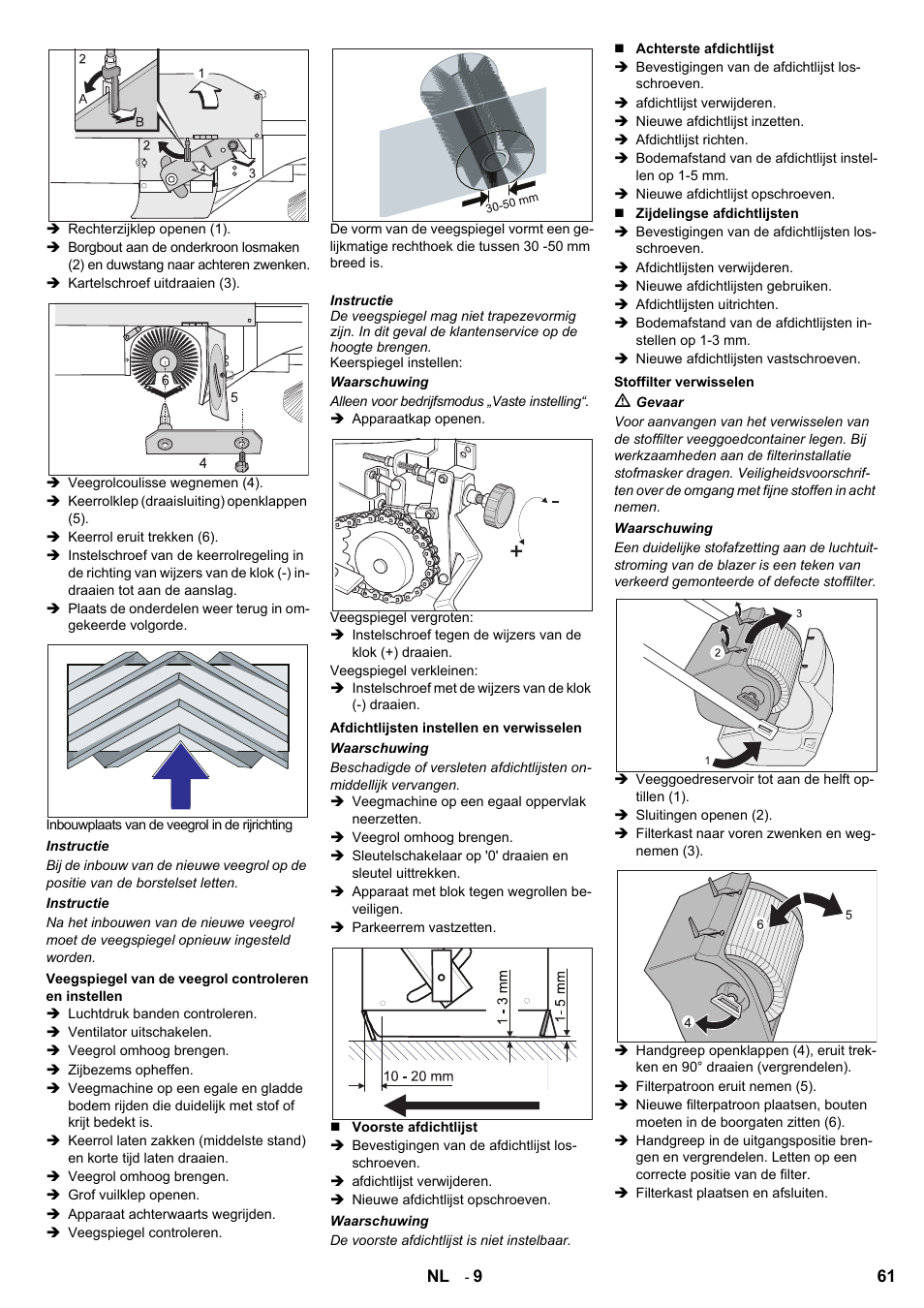 Karcher KMR 1250 BAT User Manual | Page 61 / 196