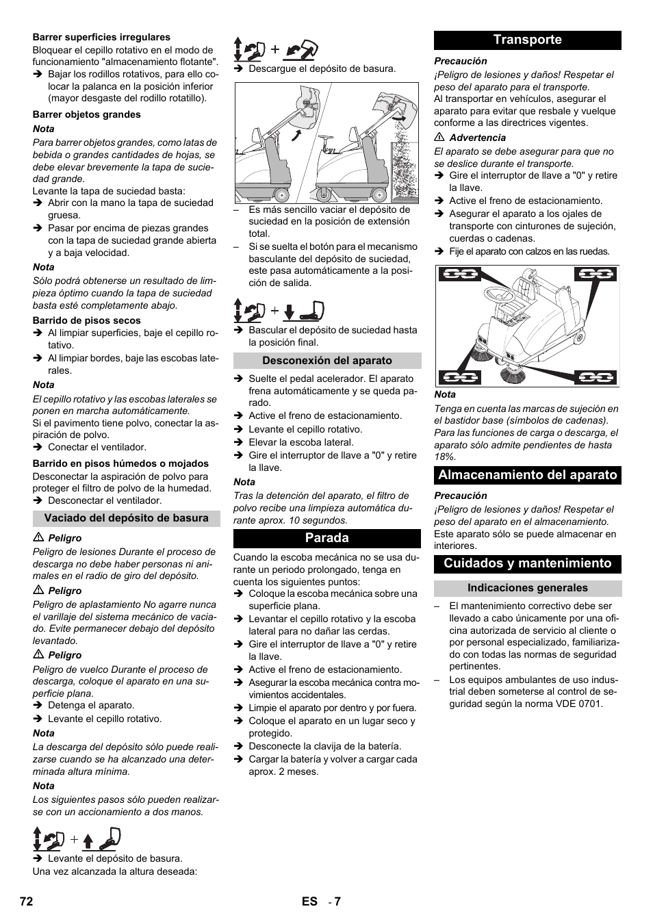 Karcher KMR 1250 BAT User Manual | Page 72 / 196