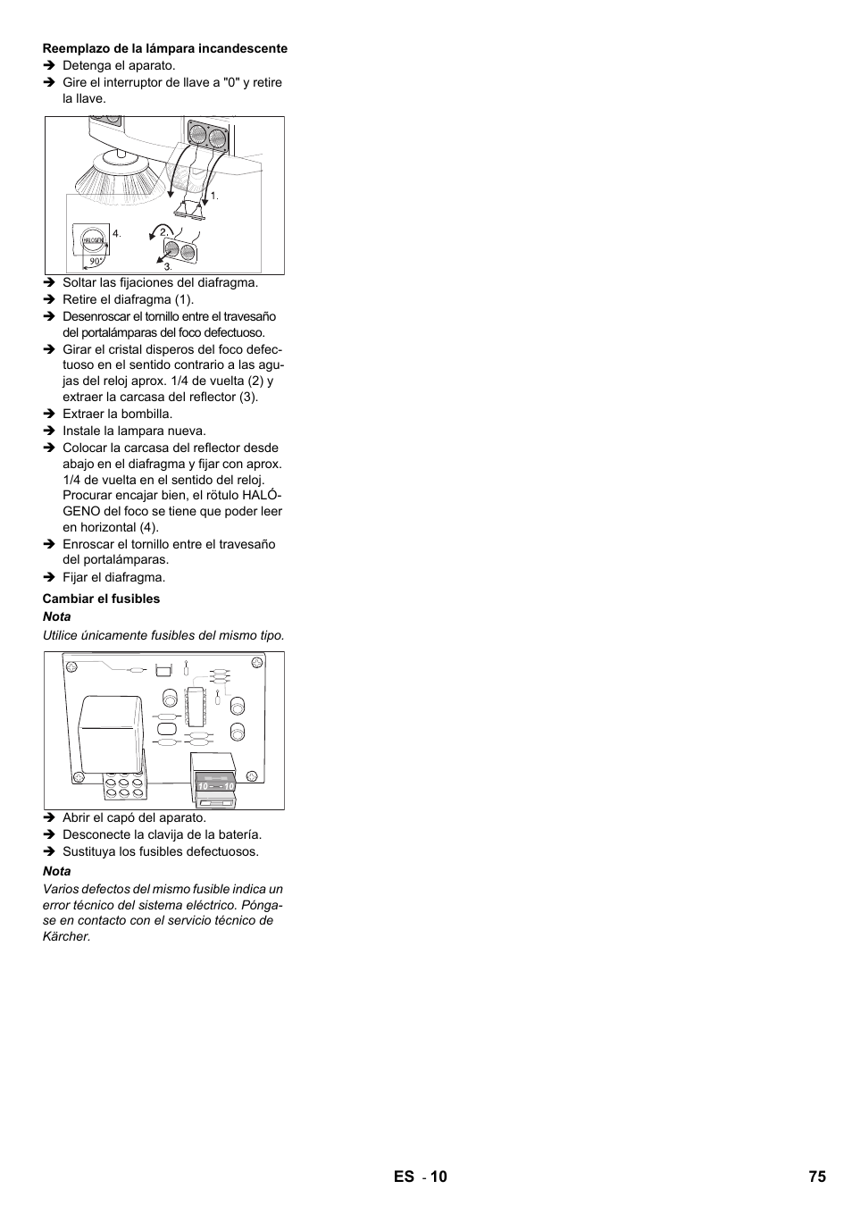 Karcher KMR 1250 BAT User Manual | Page 75 / 196