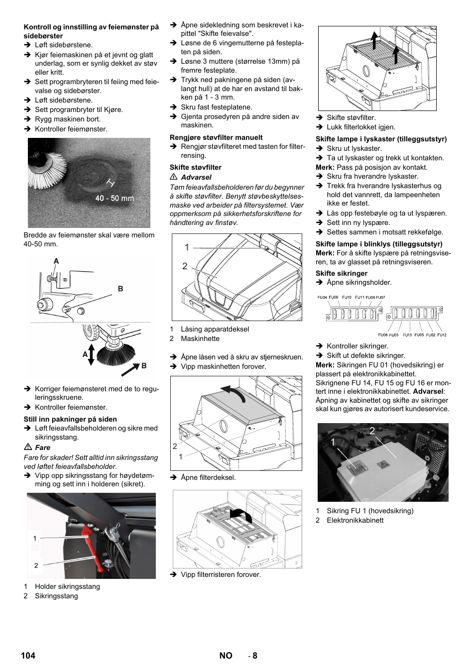 Karcher KM 130-300 BAT User Manual | Page 104 / 340