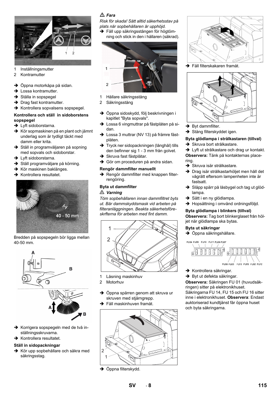 Karcher KM 130-300 BAT User Manual | Page 115 / 340