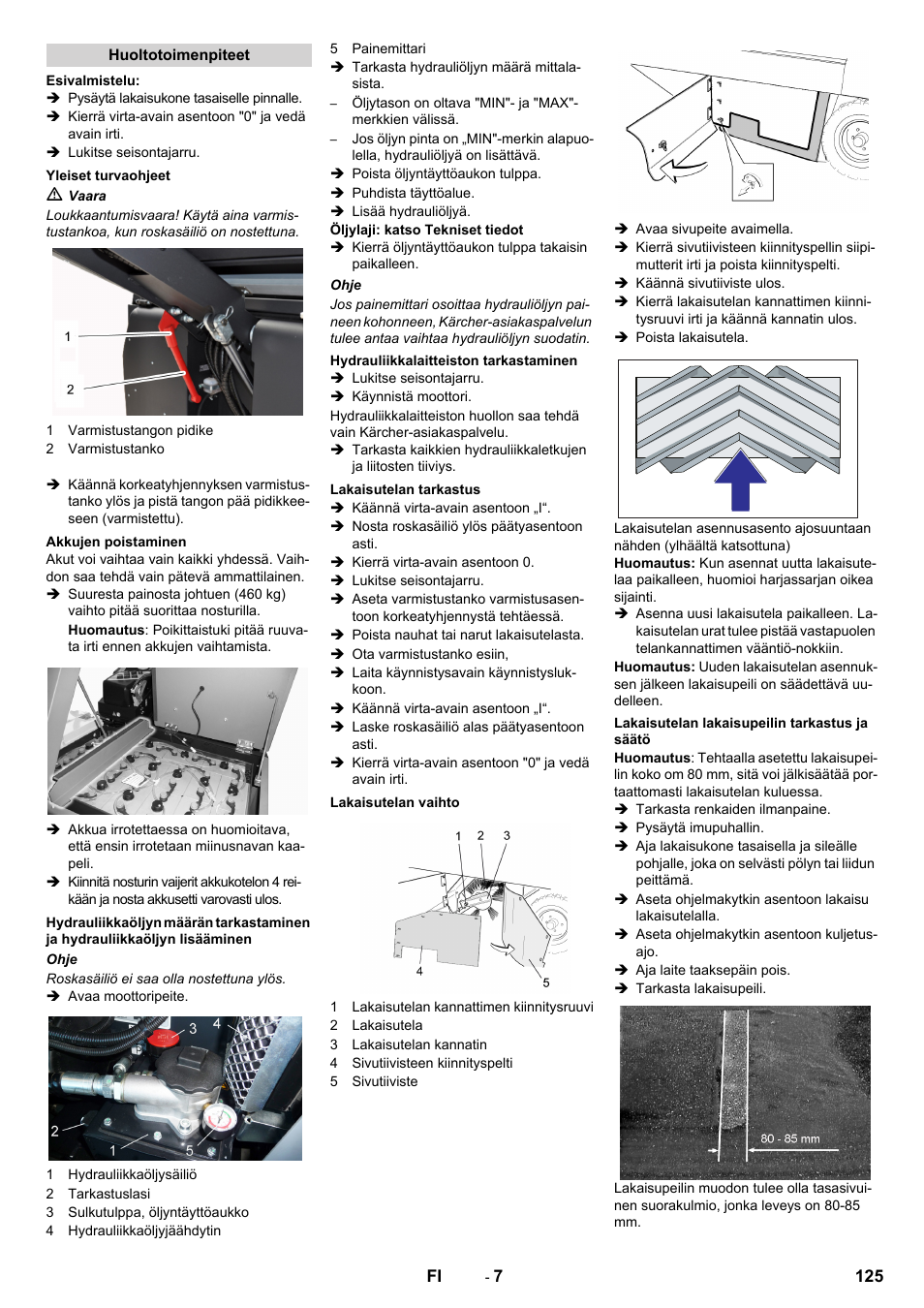 Karcher KM 130-300 BAT User Manual | Page 125 / 340