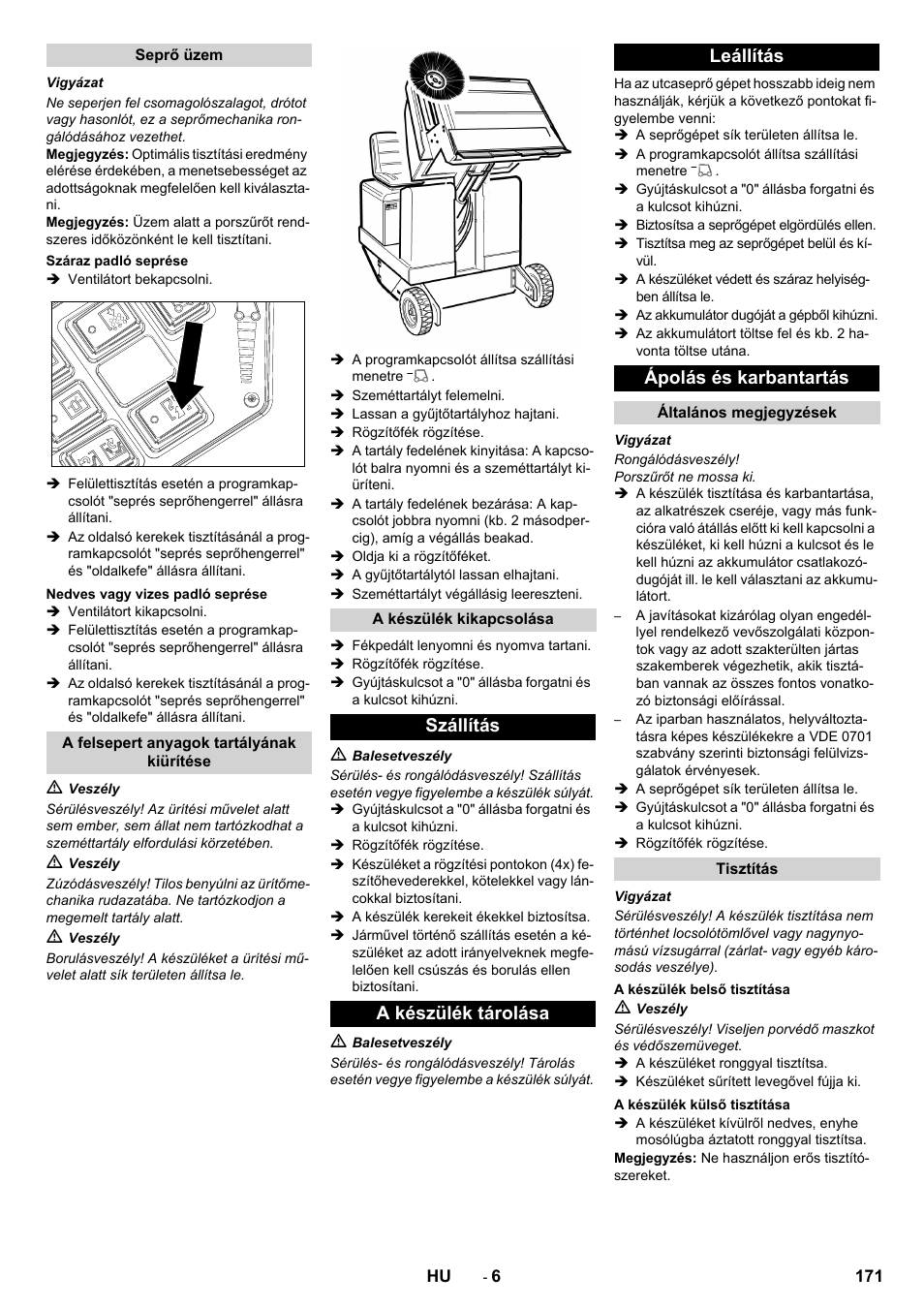 Karcher KM 130-300 BAT User Manual | Page 171 / 340