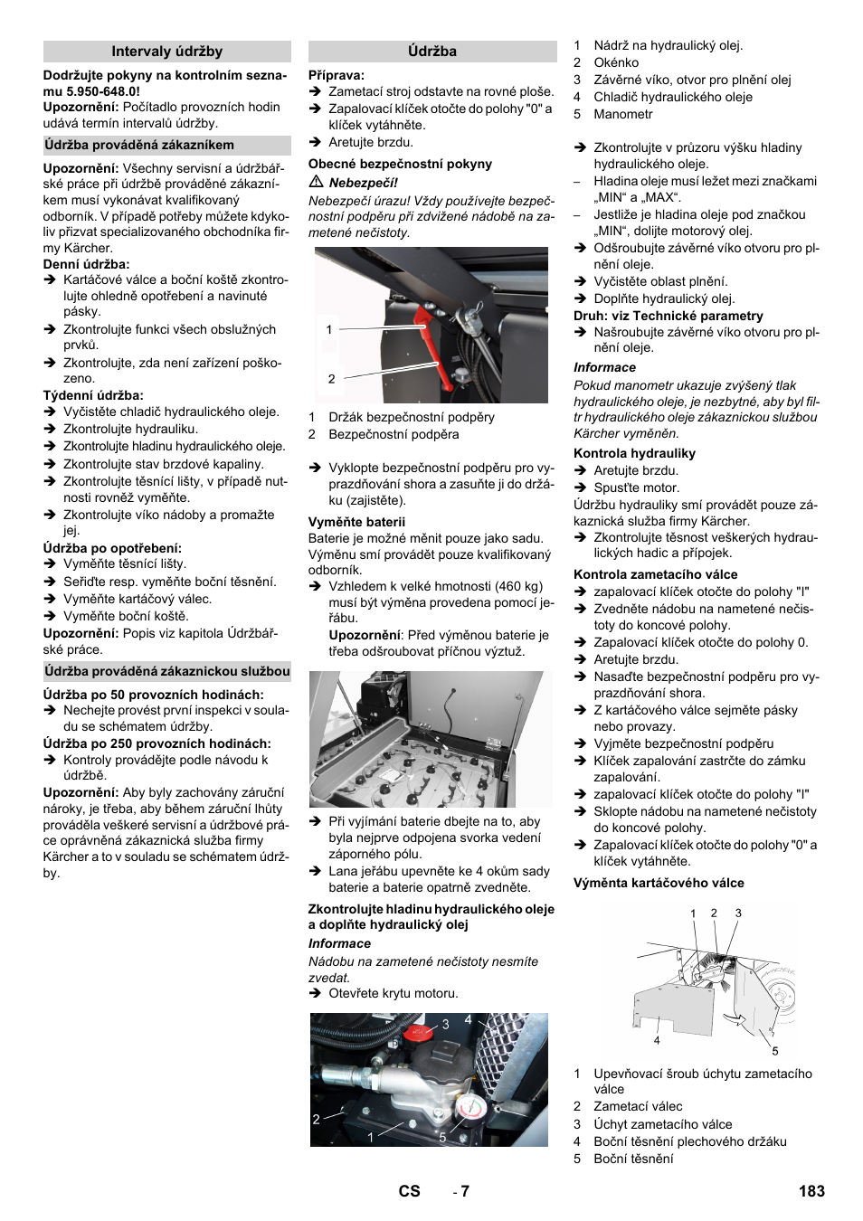 Karcher KM 130-300 BAT User Manual | Page 183 / 340