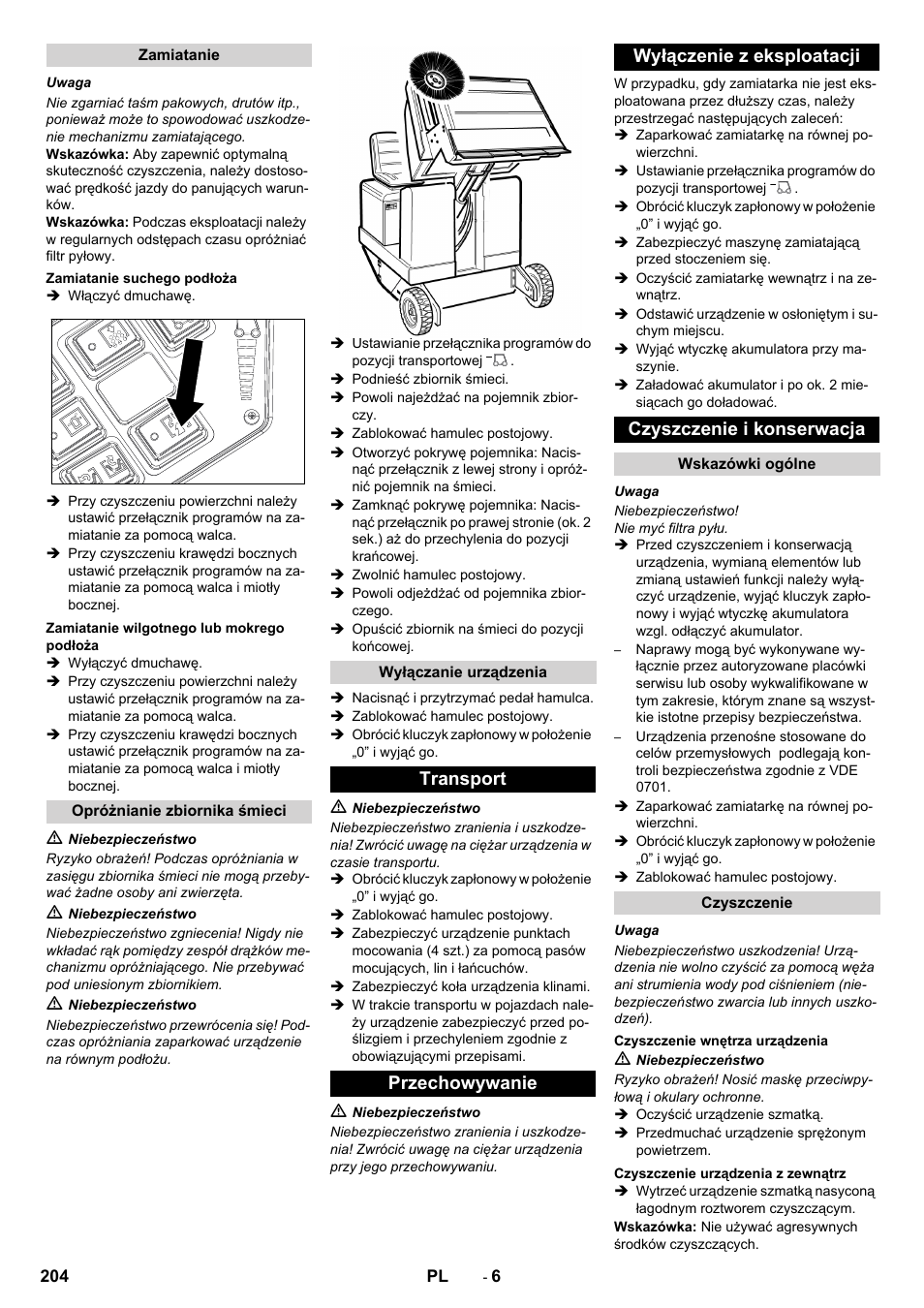 Karcher KM 130-300 BAT User Manual | Page 204 / 340