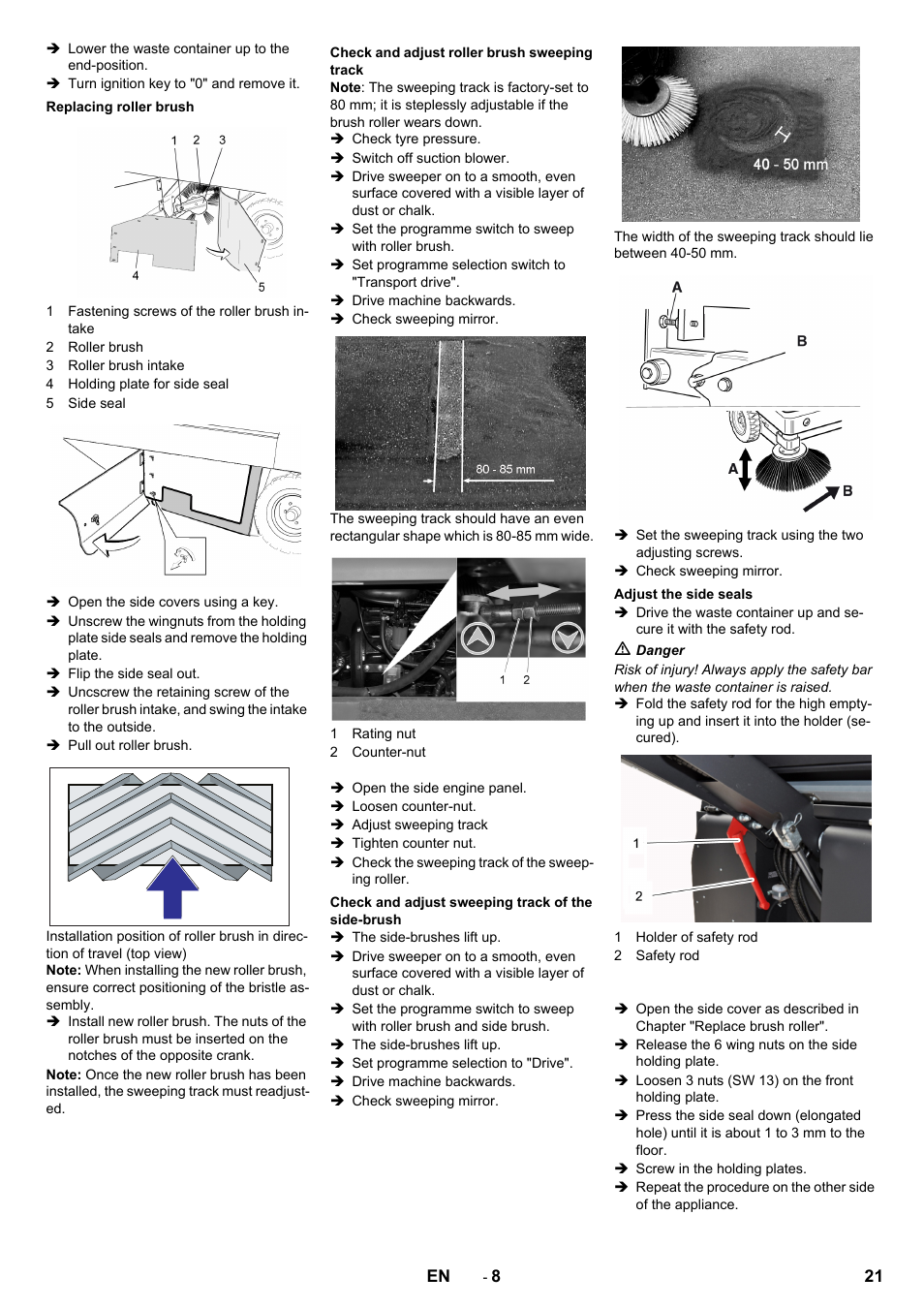 Karcher KM 130-300 BAT User Manual | Page 21 / 340