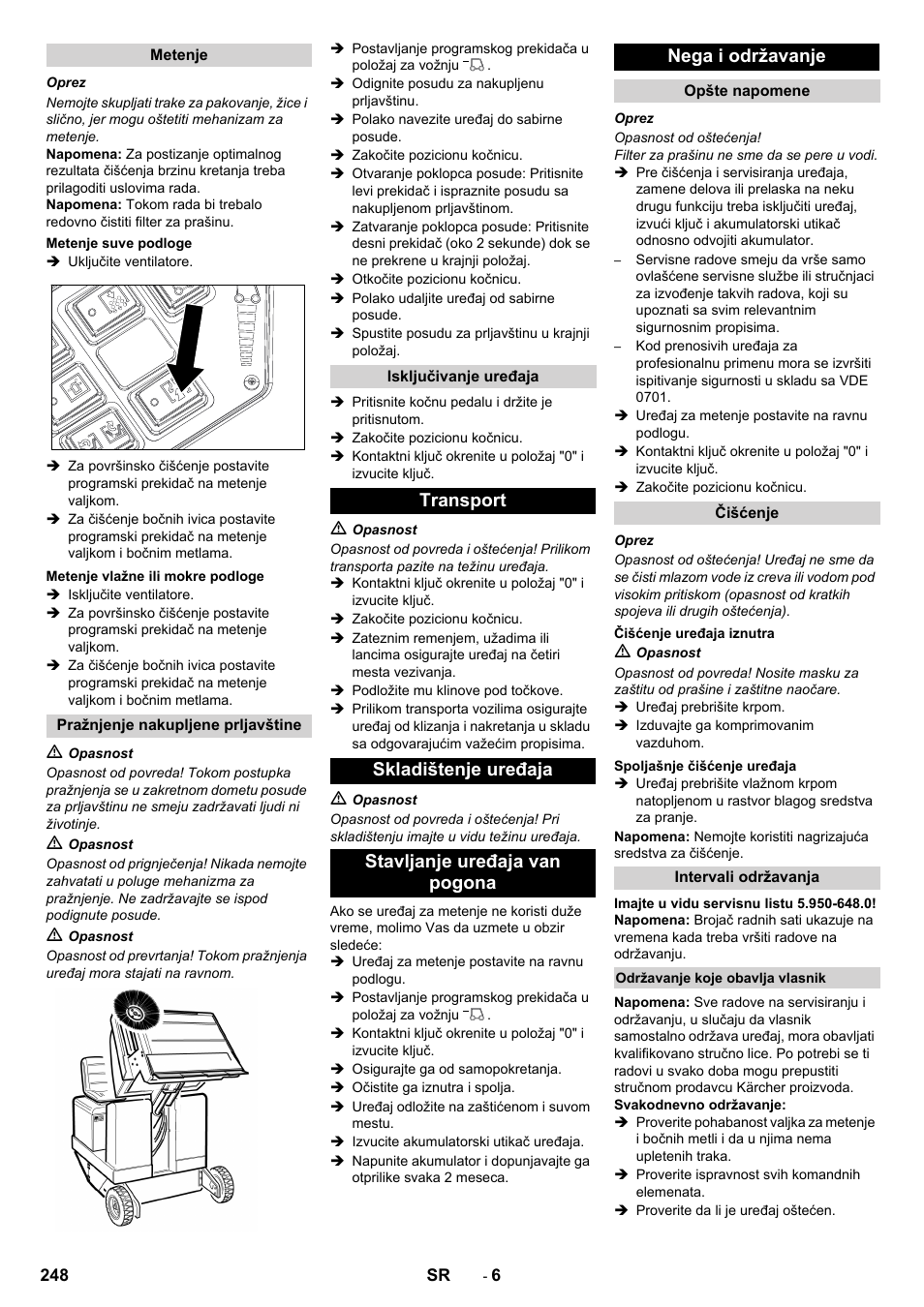 Karcher KM 130-300 BAT User Manual | Page 248 / 340