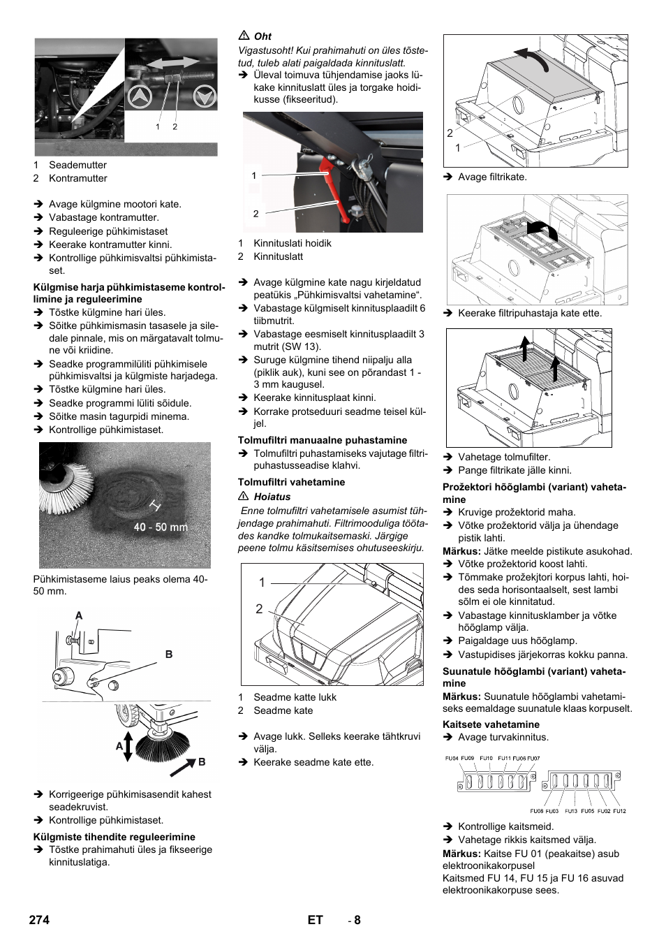 Karcher KM 130-300 BAT User Manual | Page 274 / 340