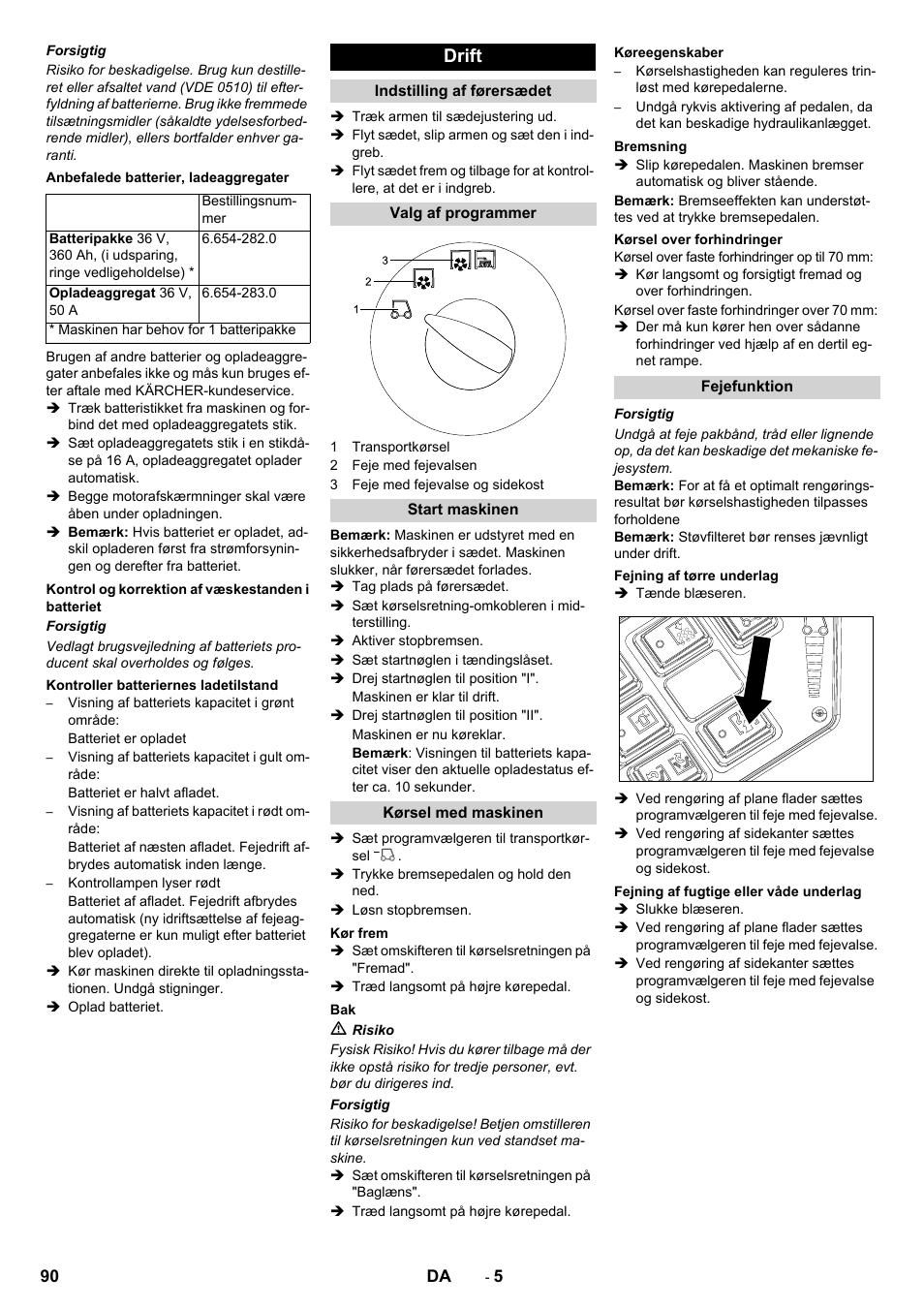 Drift | Karcher KM 130-300 BAT User Manual | Page 90 / 340