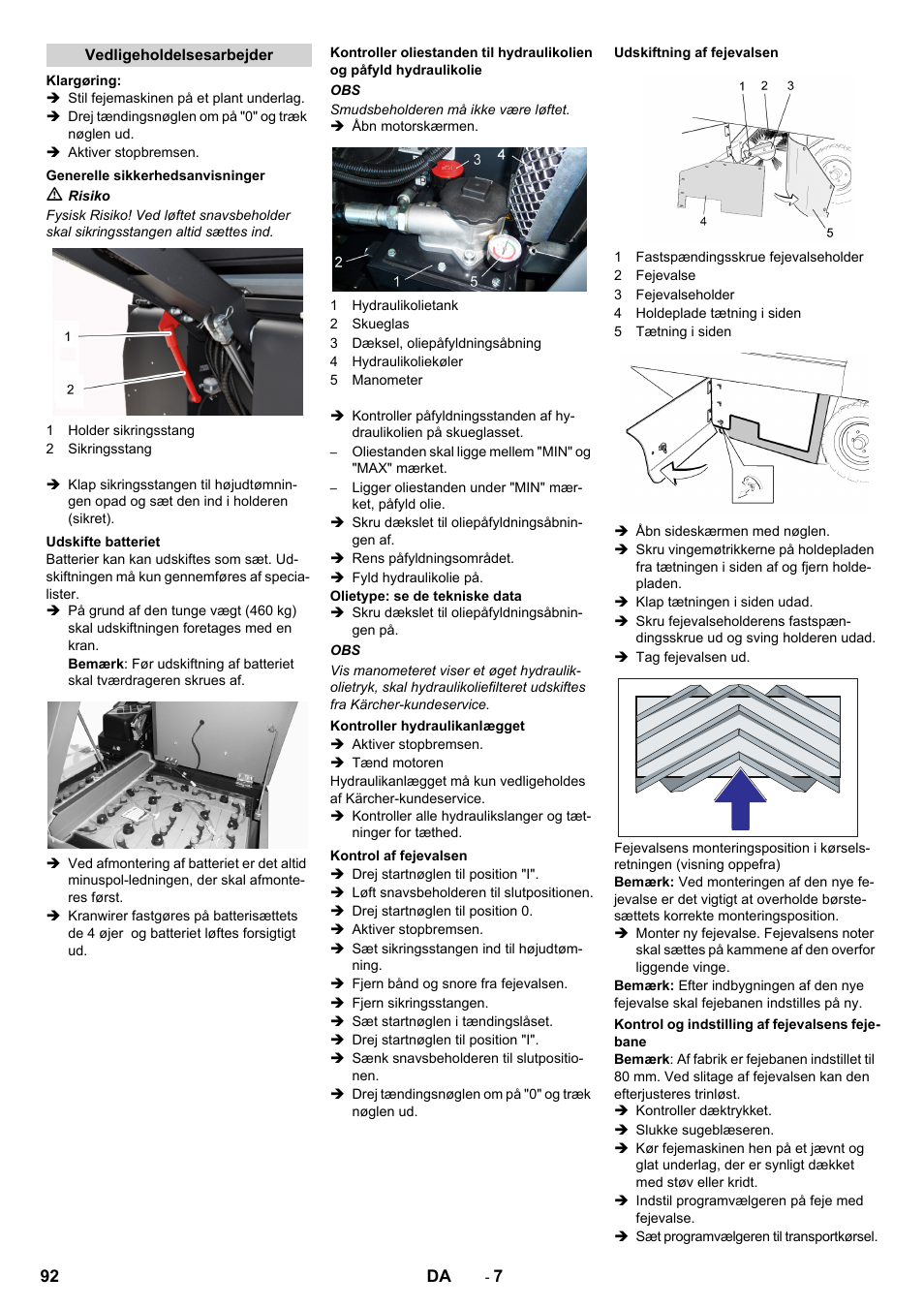 Karcher KM 130-300 BAT User Manual | Page 92 / 340