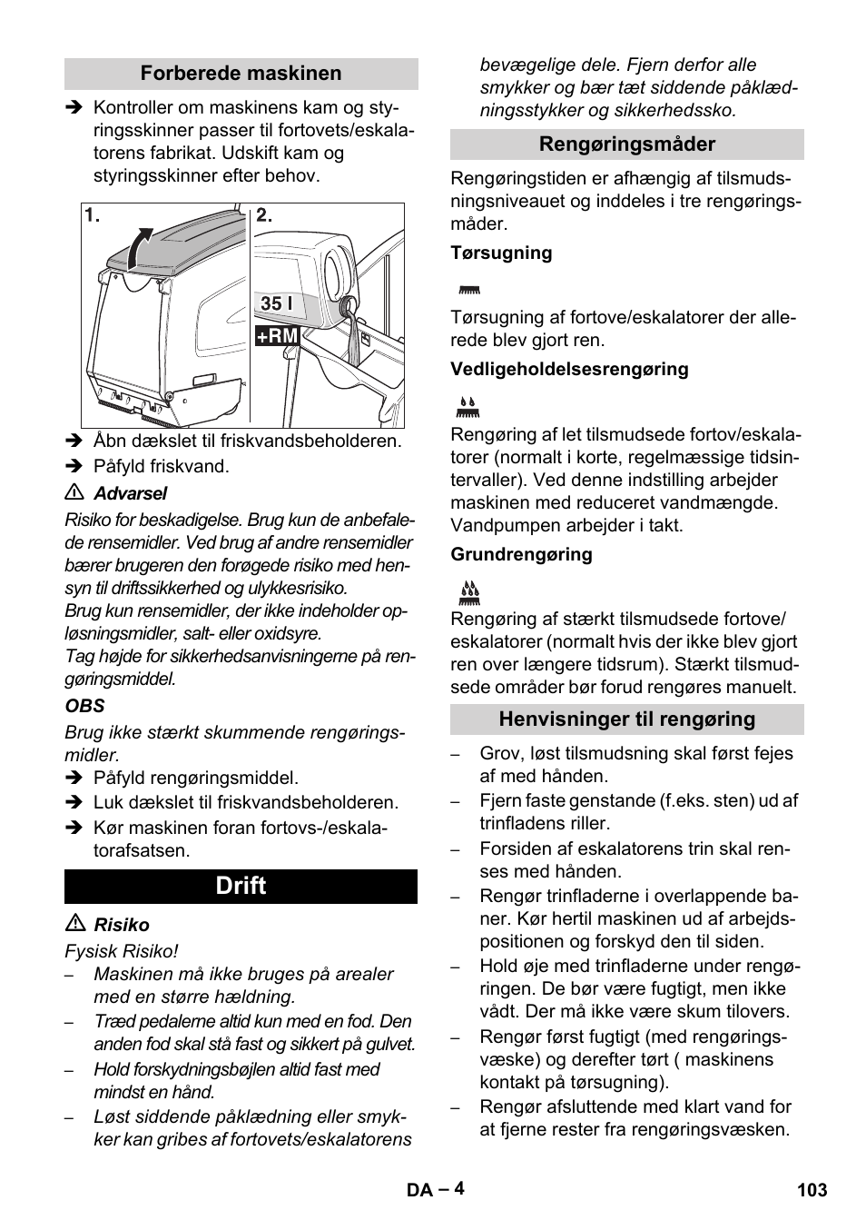 Drift | Karcher BR 47-35 ESC EU User Manual | Page 103 / 276