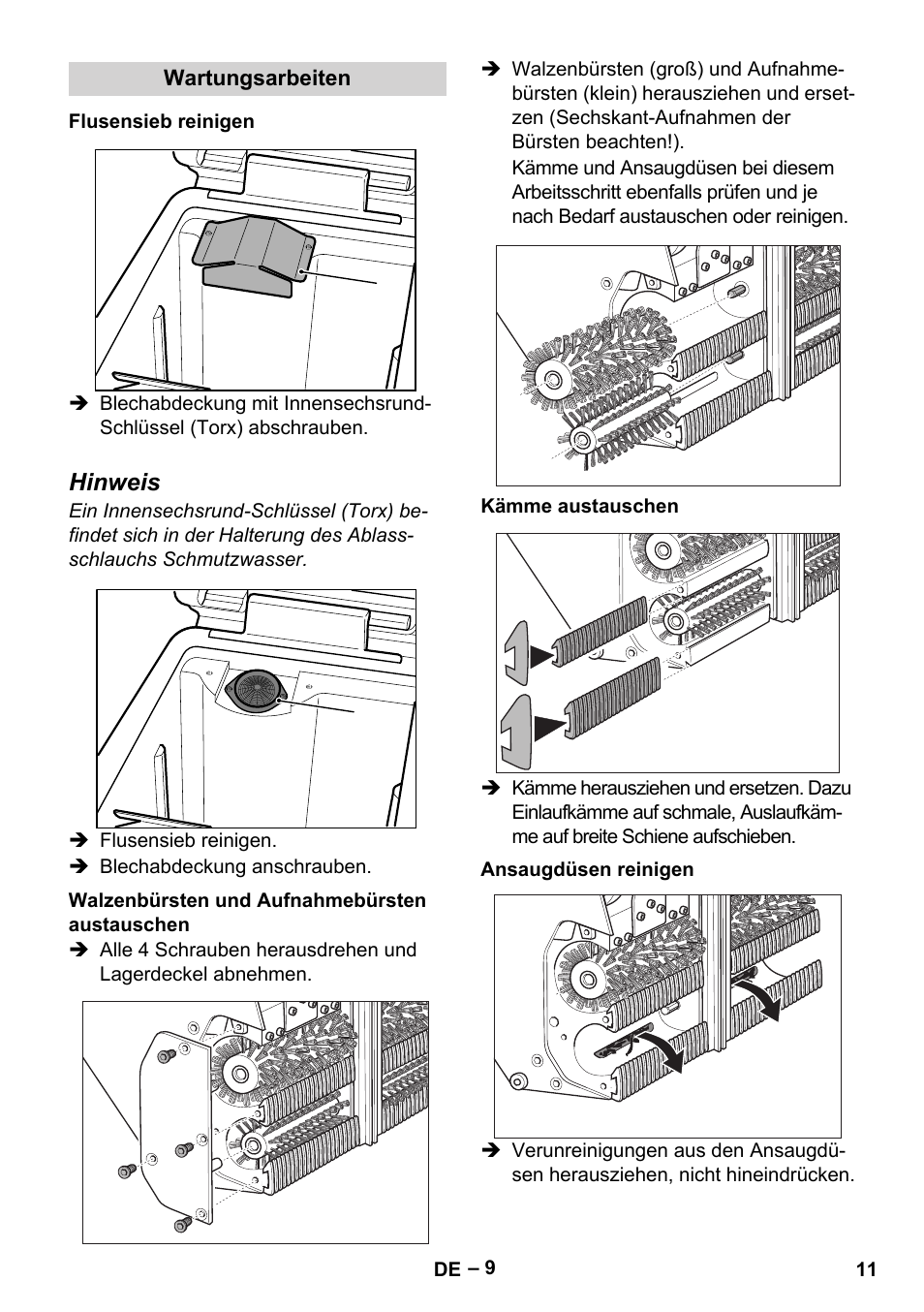 Karcher BR 47-35 ESC EU User Manual | Page 11 / 276