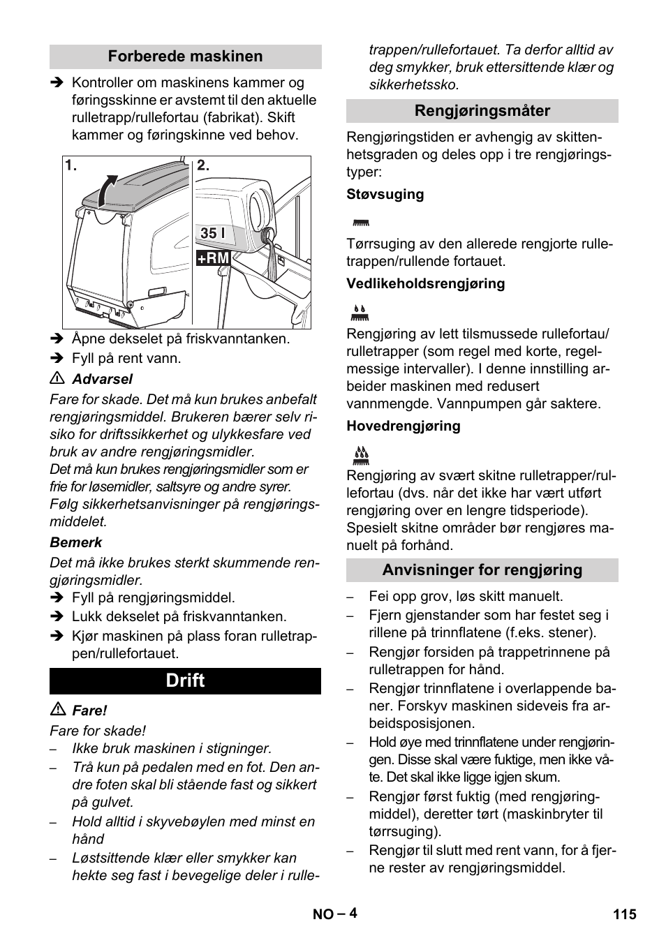 Drift | Karcher BR 47-35 ESC EU User Manual | Page 115 / 276