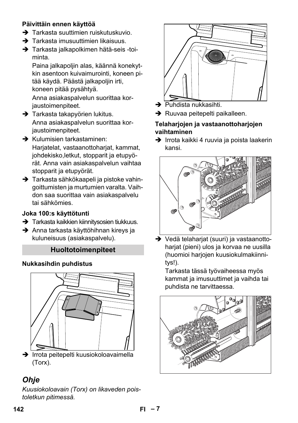 Ohje | Karcher BR 47-35 ESC EU User Manual | Page 142 / 276