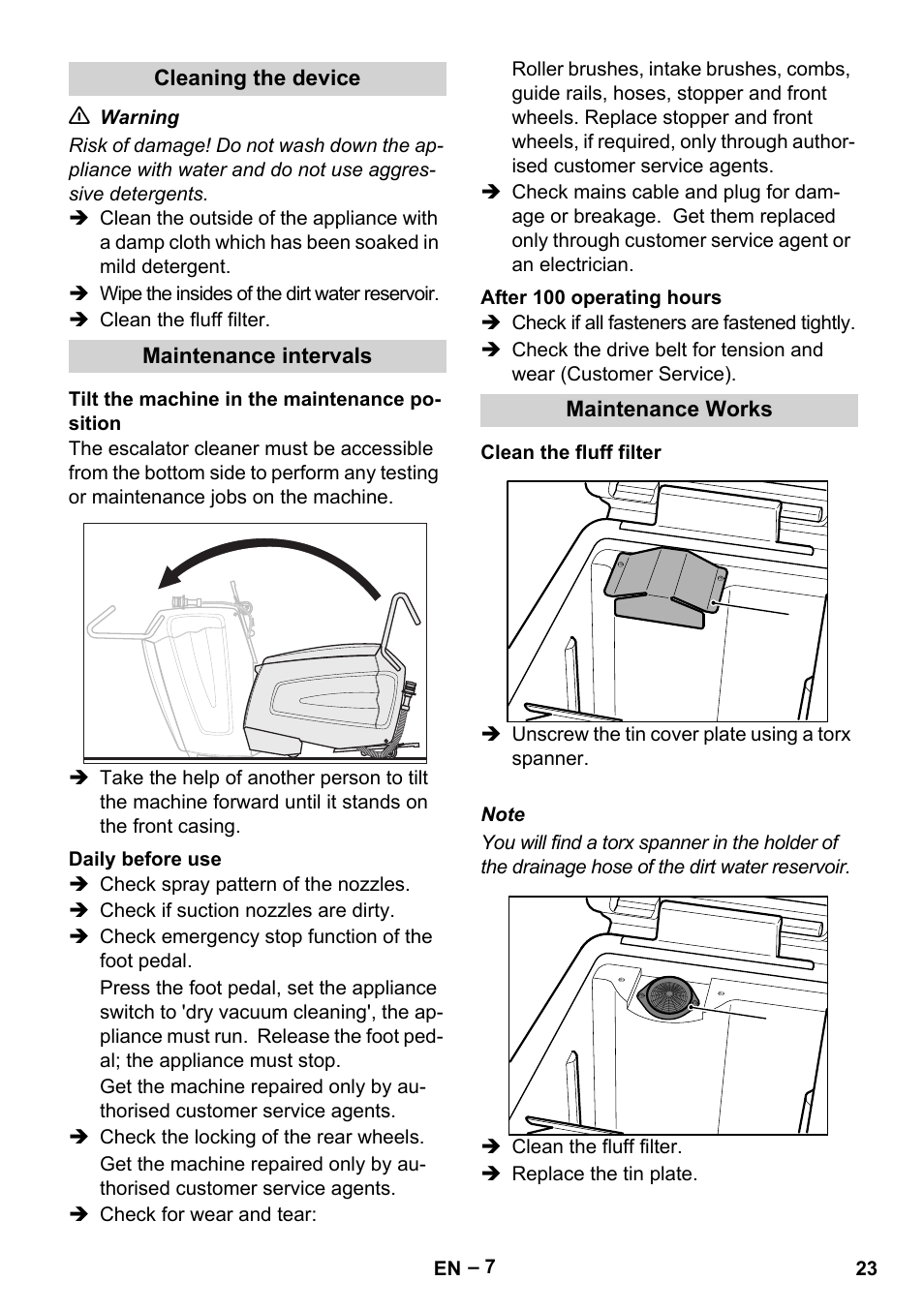 Karcher BR 47-35 ESC EU User Manual | Page 23 / 276