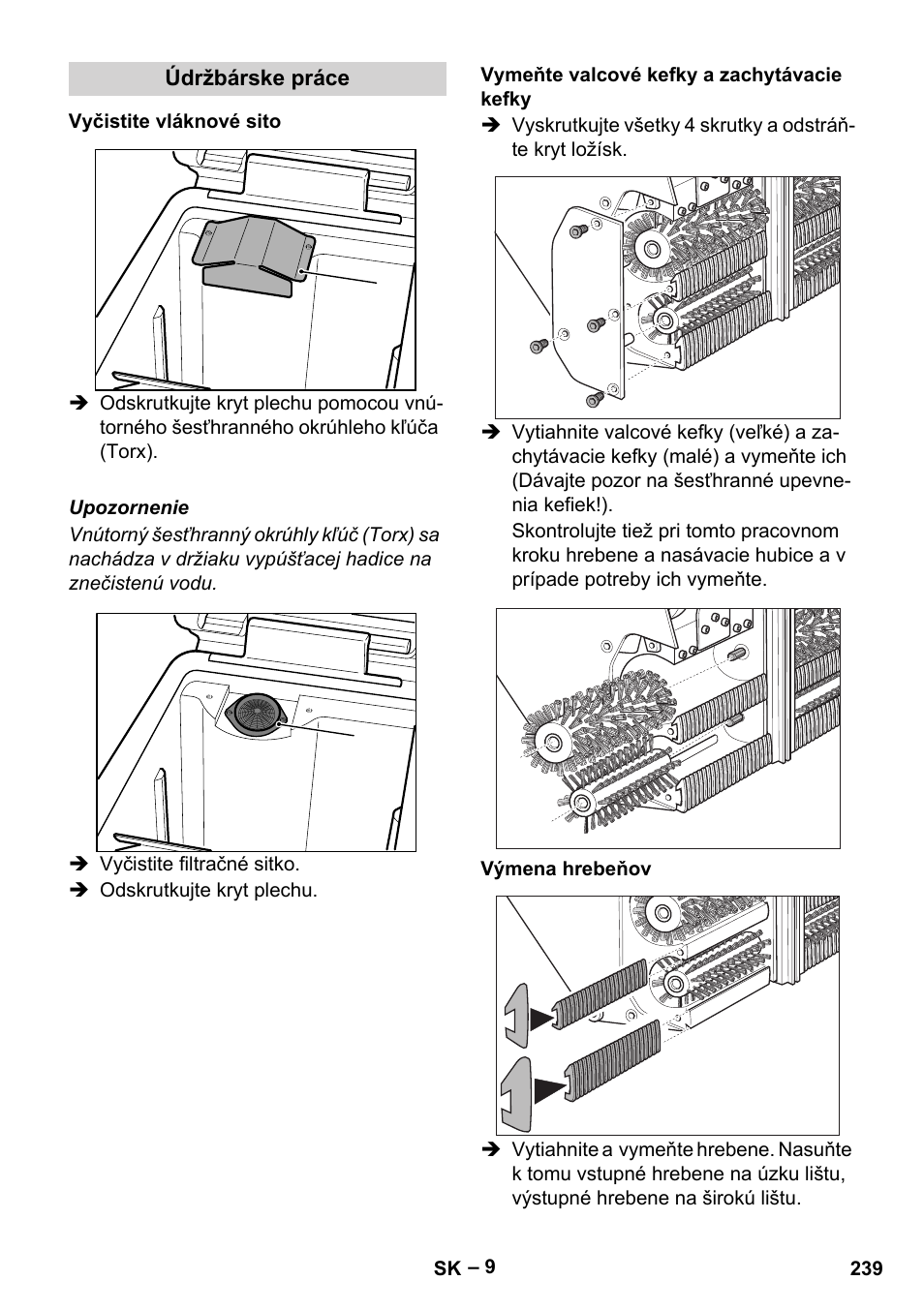 Karcher BR 47-35 ESC EU User Manual | Page 239 / 276