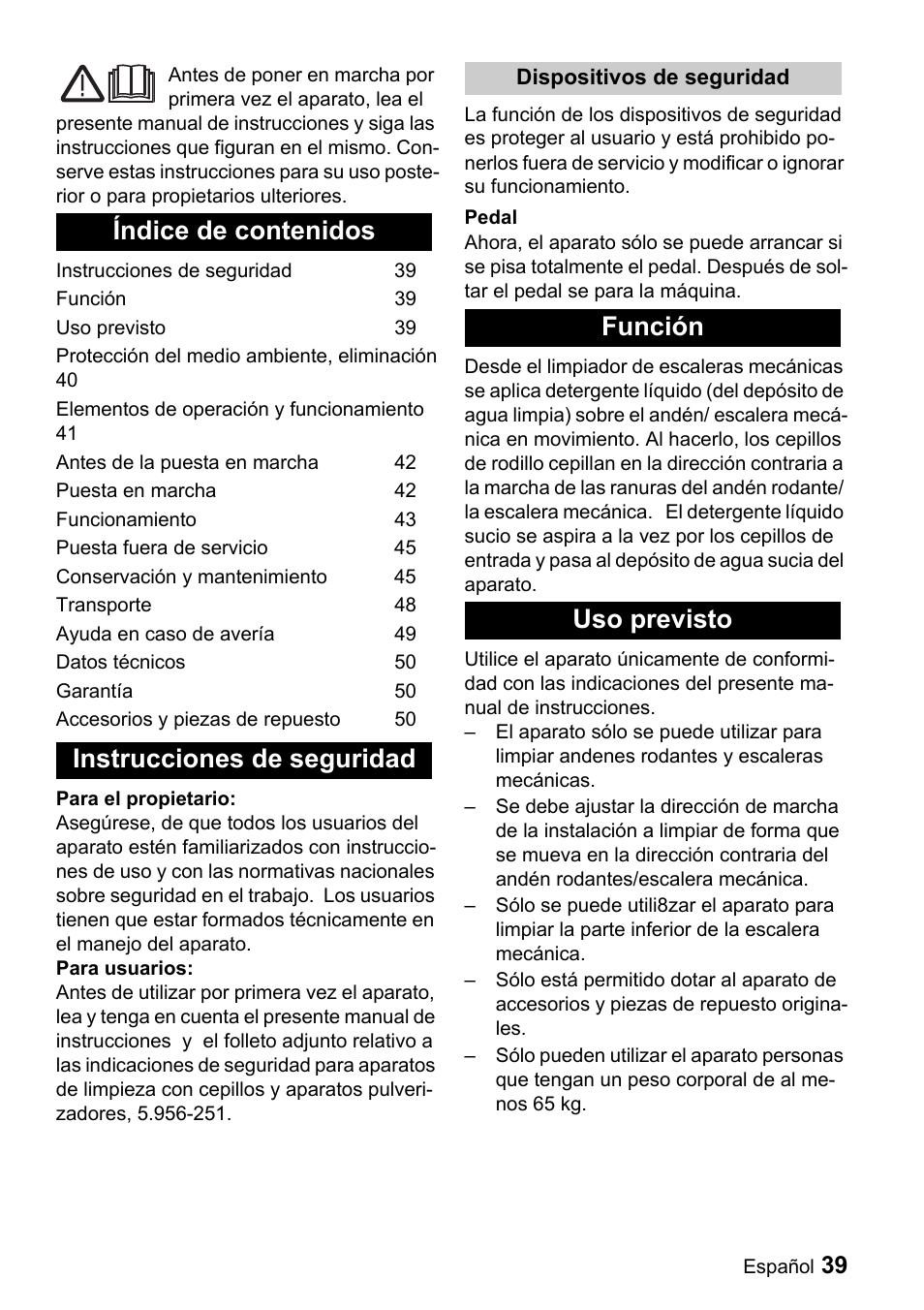 Karcher BR 47-35 ESC EU User Manual | Page 39 / 56