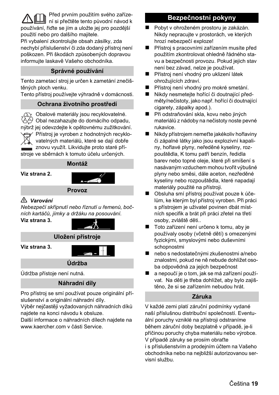 Karcher S 550 User Manual | Page 19 / 32