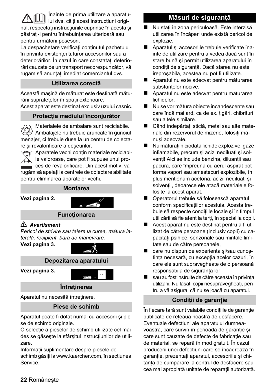 Karcher S 550 User Manual | Page 22 / 32