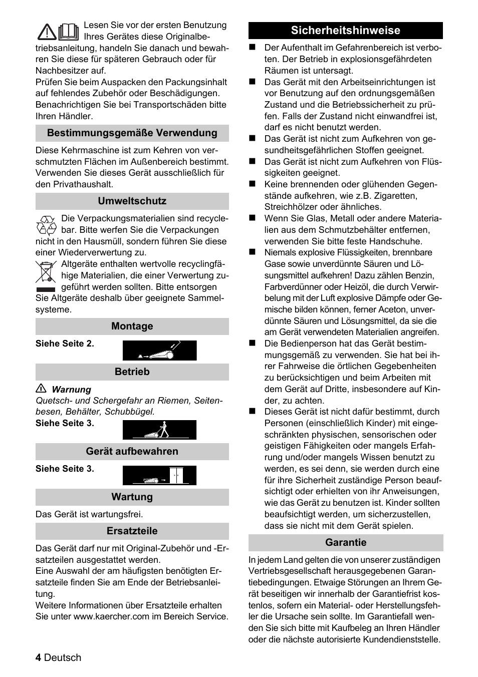 Karcher S 550 User Manual | Page 4 / 32