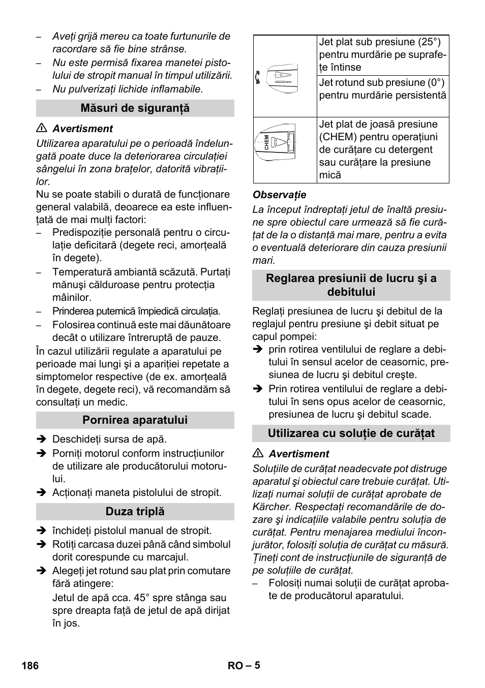 Karcher HD 1040 B Cage User Manual | Page 186 / 264