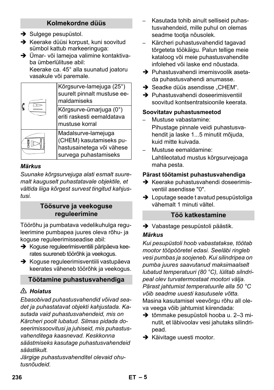 Karcher HD 1040 B Cage User Manual | Page 236 / 264