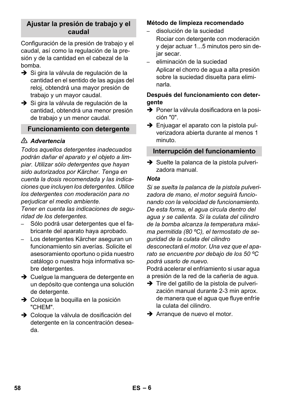 Karcher HD 1040 B Cage User Manual | Page 58 / 264