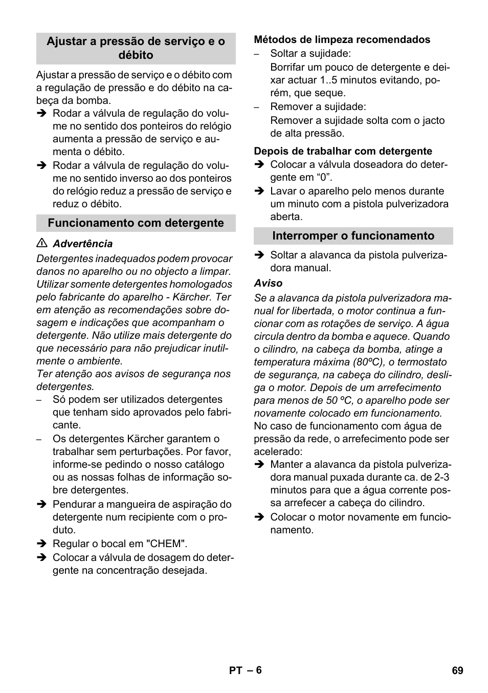 Karcher HD 1040 B Cage User Manual | Page 69 / 264