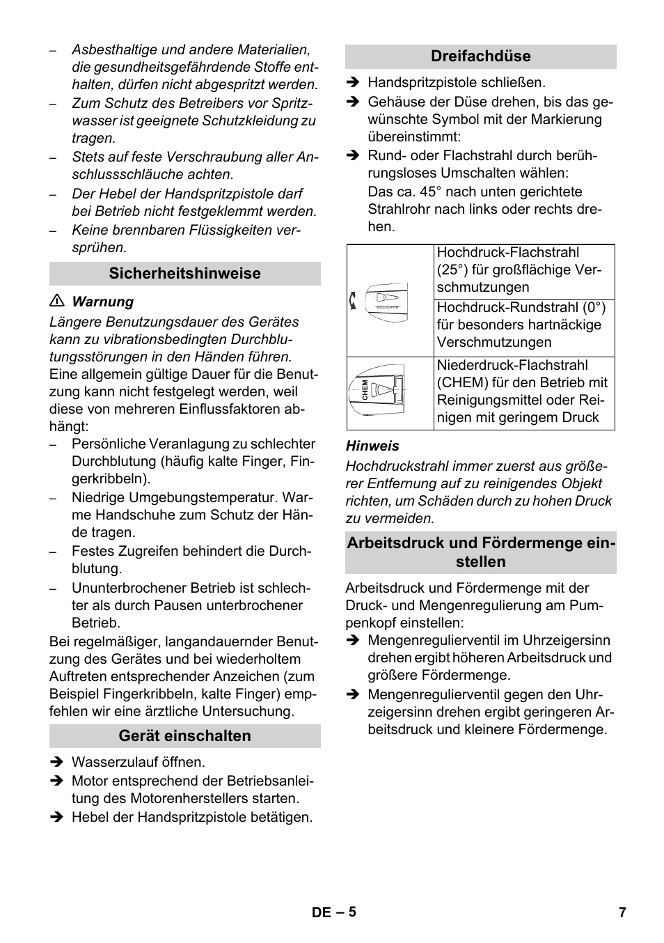 Karcher HD 1040 B Cage User Manual | Page 7 / 264