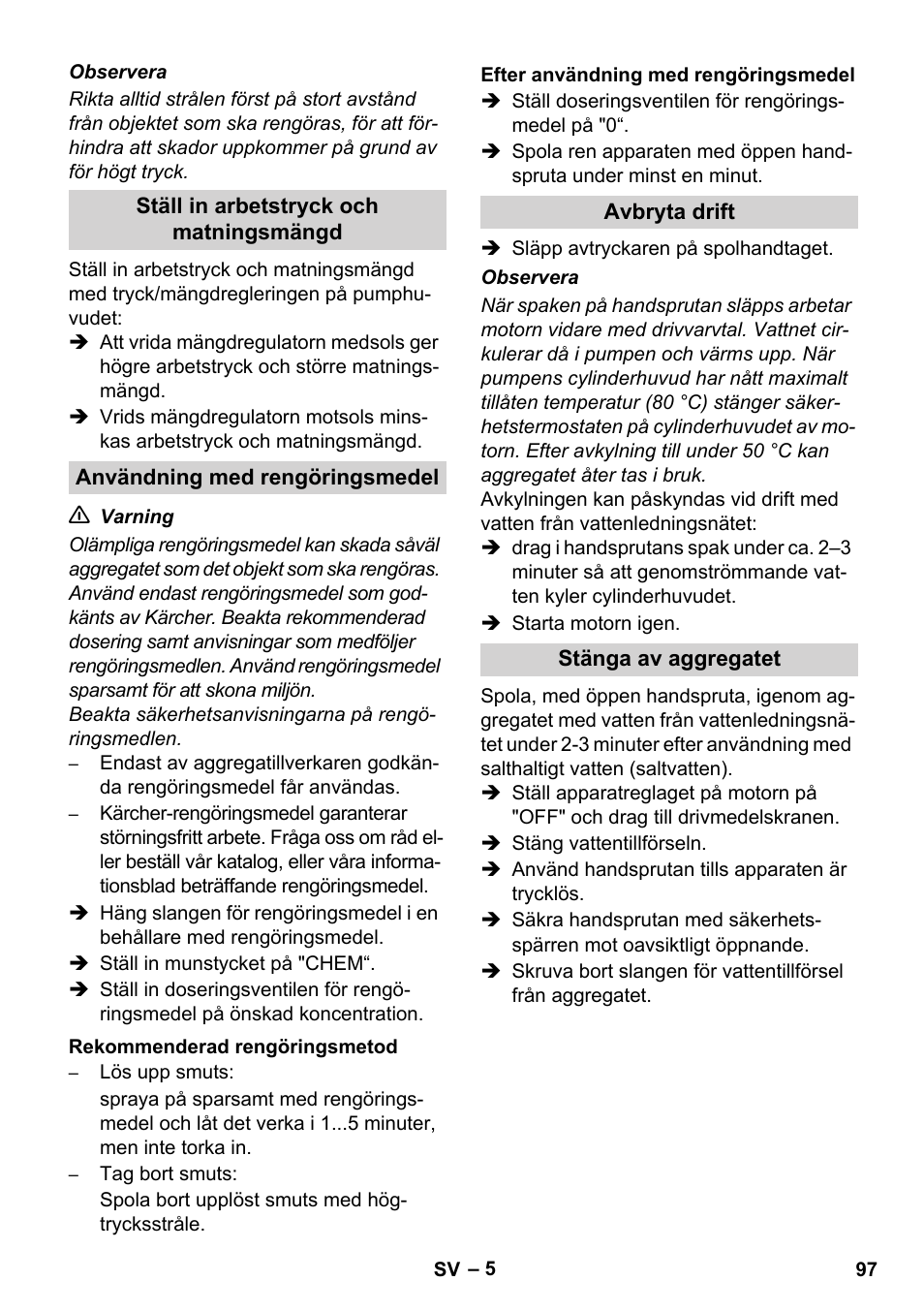 Karcher HD 1040 B Cage User Manual | Page 97 / 264